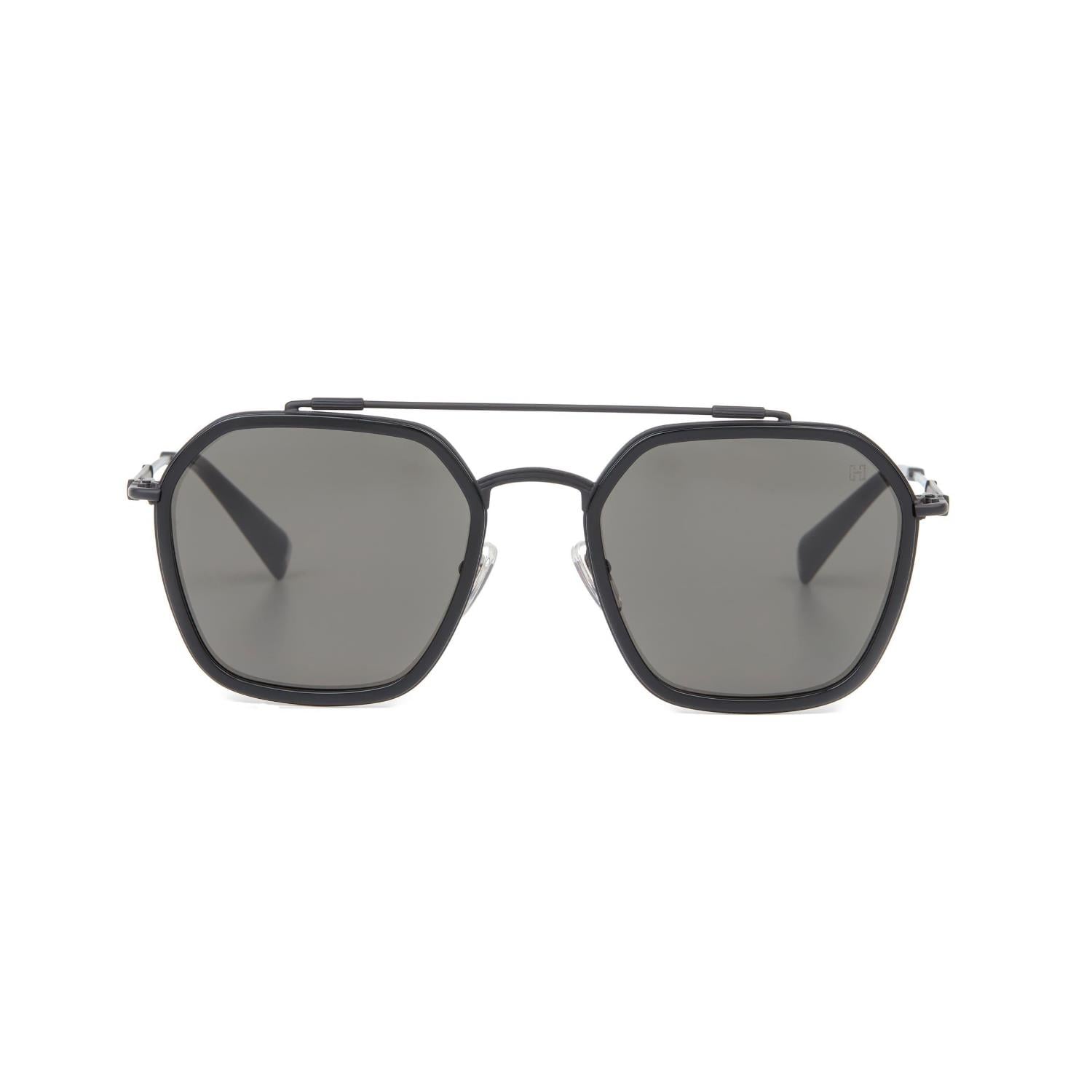 Hermossa hm 1637 C3 56 Unisex Geometrik Füme Metal Güneş Gözlüğü