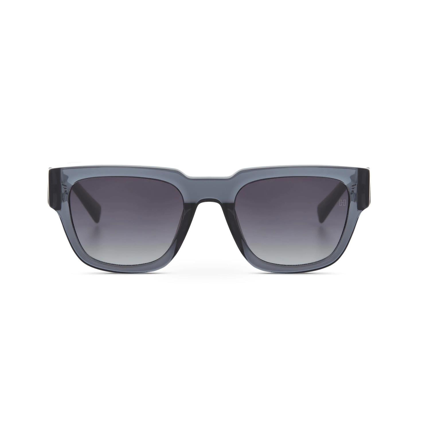 Hermossa Hm 1661 C3 52 Unisex Kare Şeffaf Mavi Kemik Güneş Gözlüğü