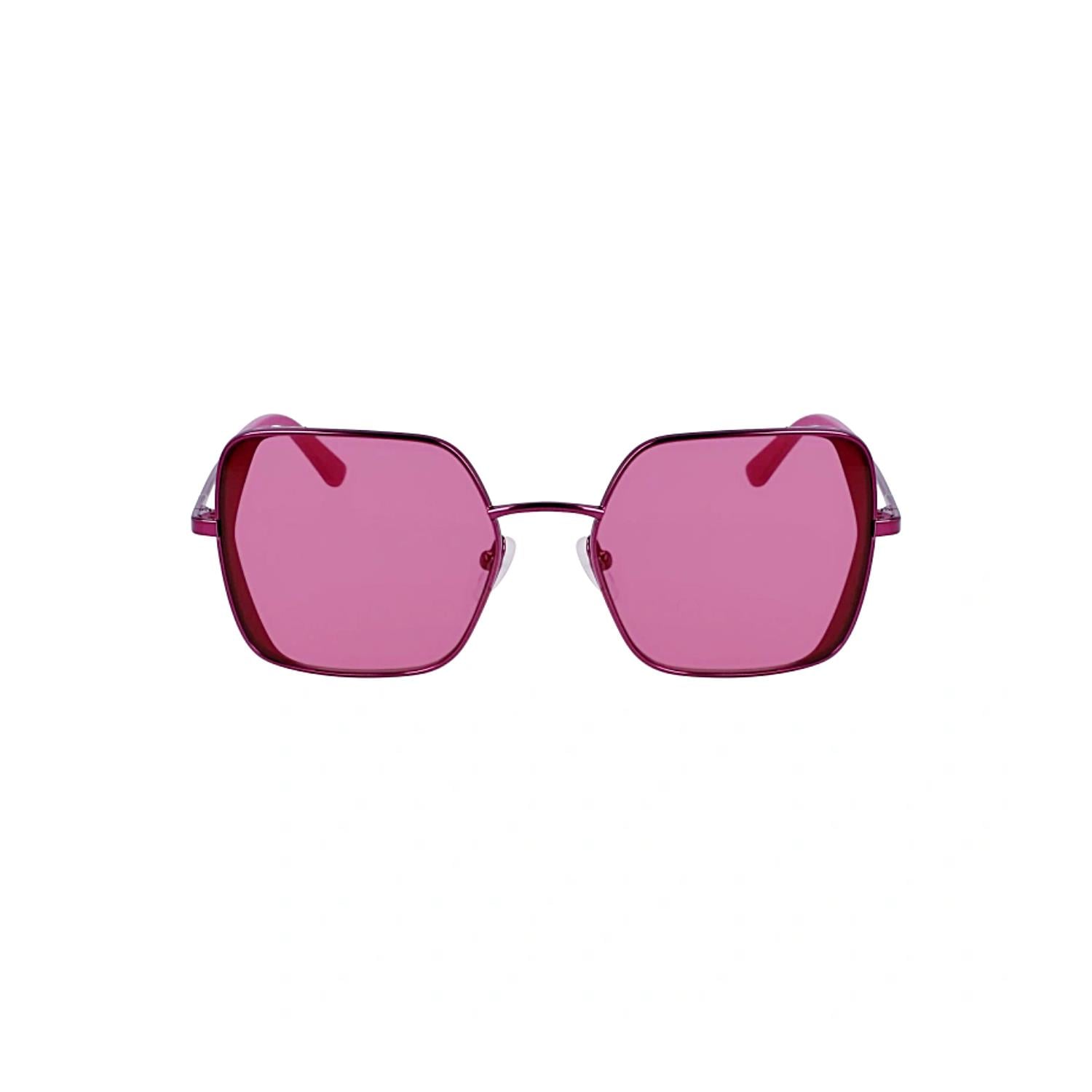Karl Lagerfeld KL 340S 650 56 Kadın Kare Pembe Metal Güneş Gözlüğü