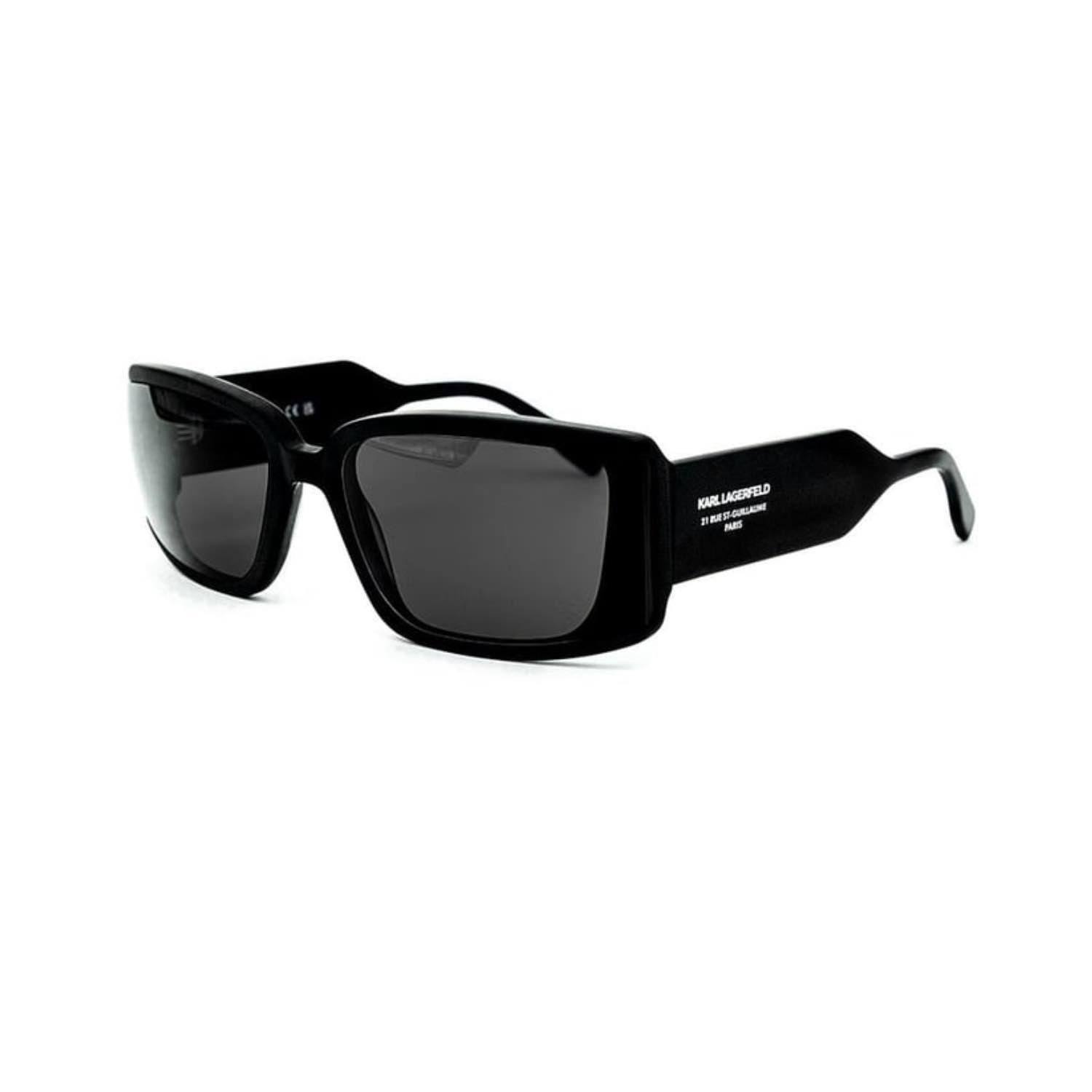 Karl Lagerfeld KL 6106S 002 64 Unisex Dikdörtgen Siyah Kemik Güneş Gözlüğü