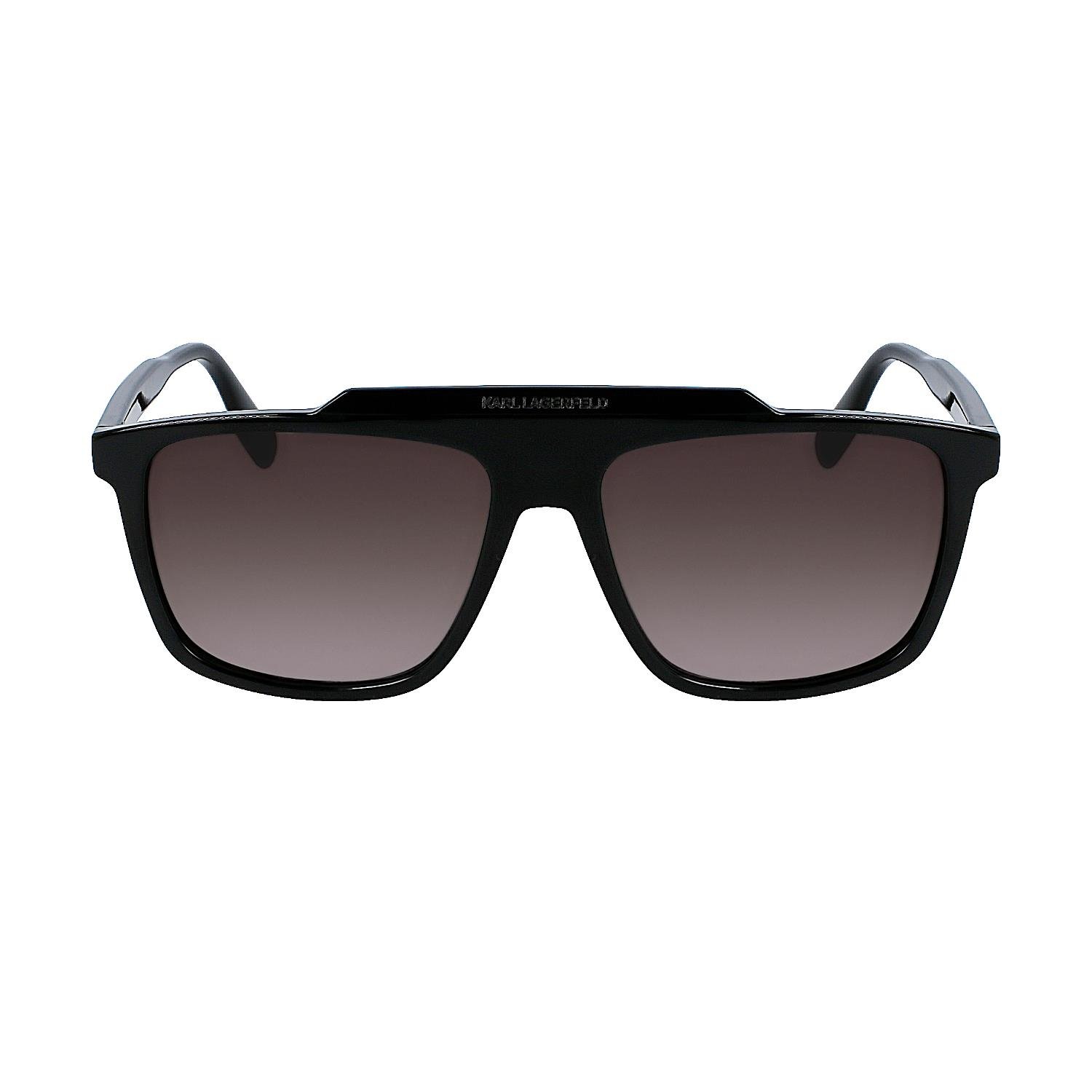 Karl Lagerfeld	KL 6107S 001 58 Erkek Siyah Kemik Güneş Gözlüğü