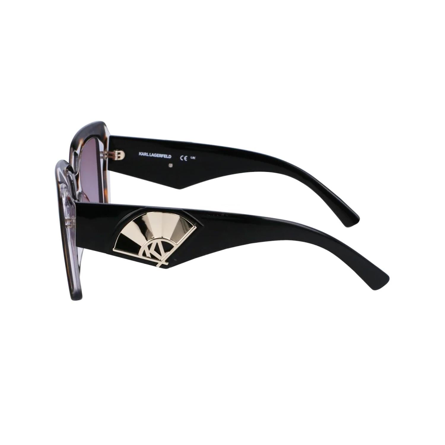 Karl Lagerfeld KL6126S 242 52 Kadın Butterfly Kırçıllı Kahverengi Kemik Güneş Gözlüğü