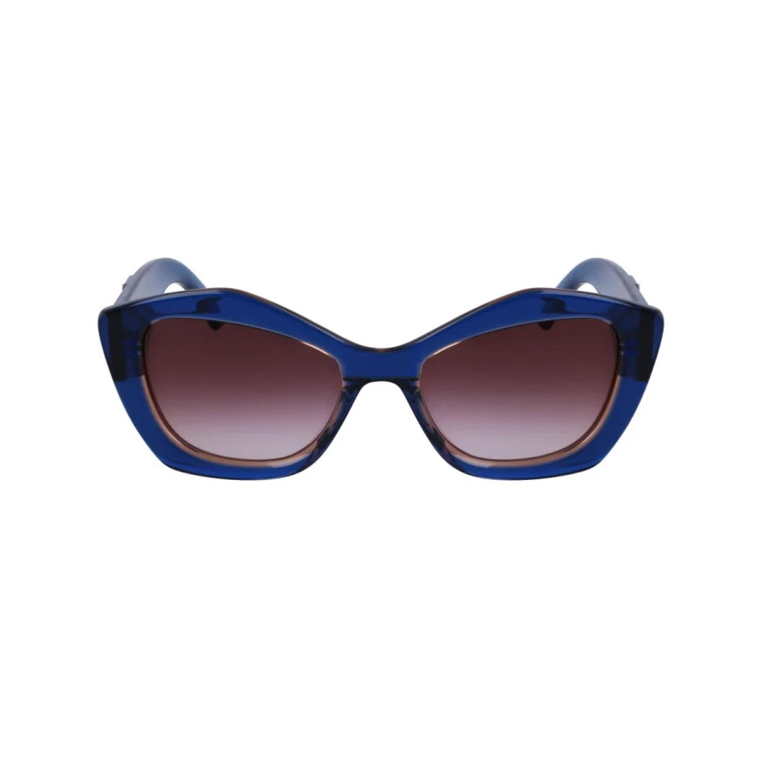 Karl Lagerfeld KL6127S 424 52 Kadın Cat Eye Şeffaf Lacivert Kemik Güneş Gözlüğü