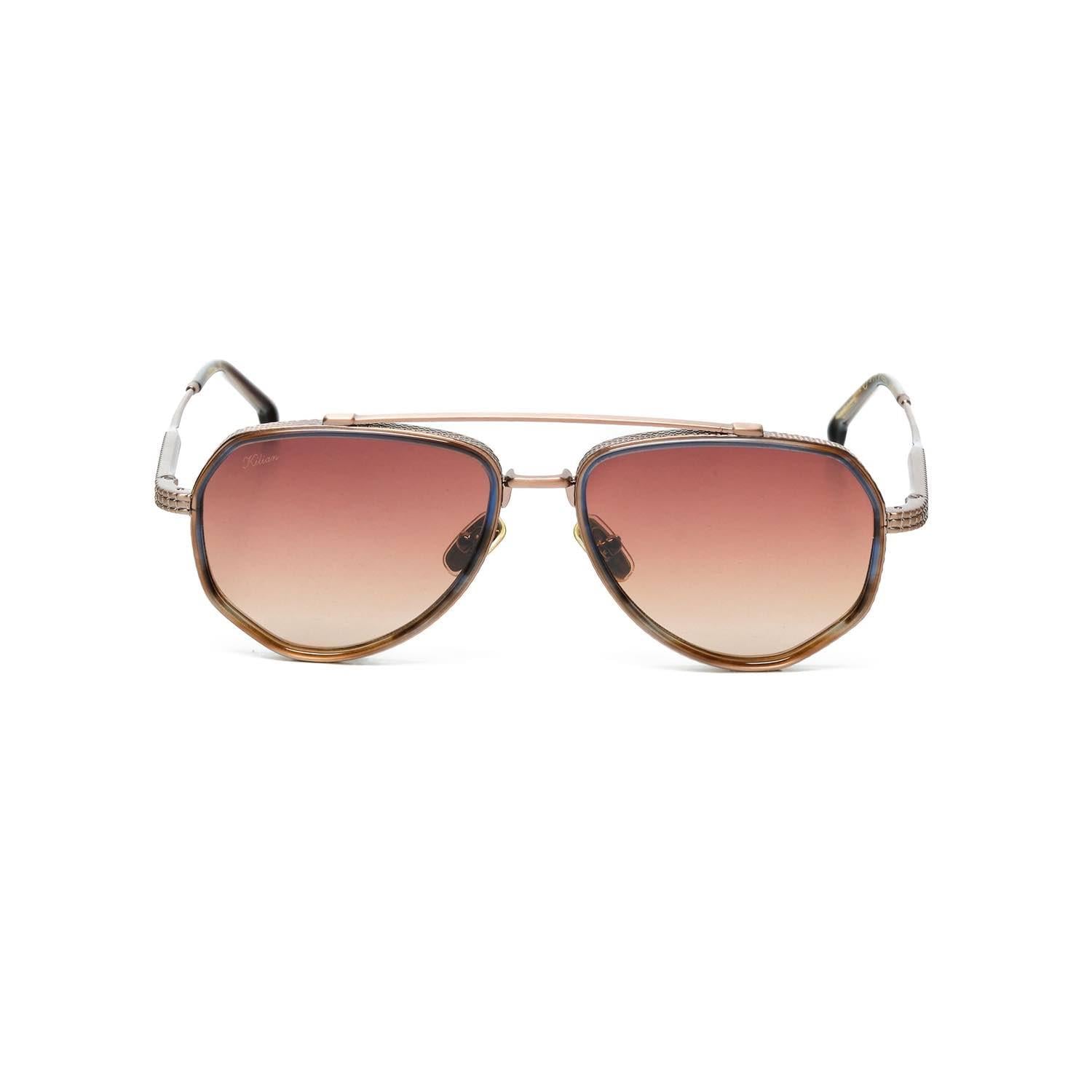 Kilian Immagine C3 Y3 55 Unisex Geometrik Gold Metal Güneş Gözlüğü