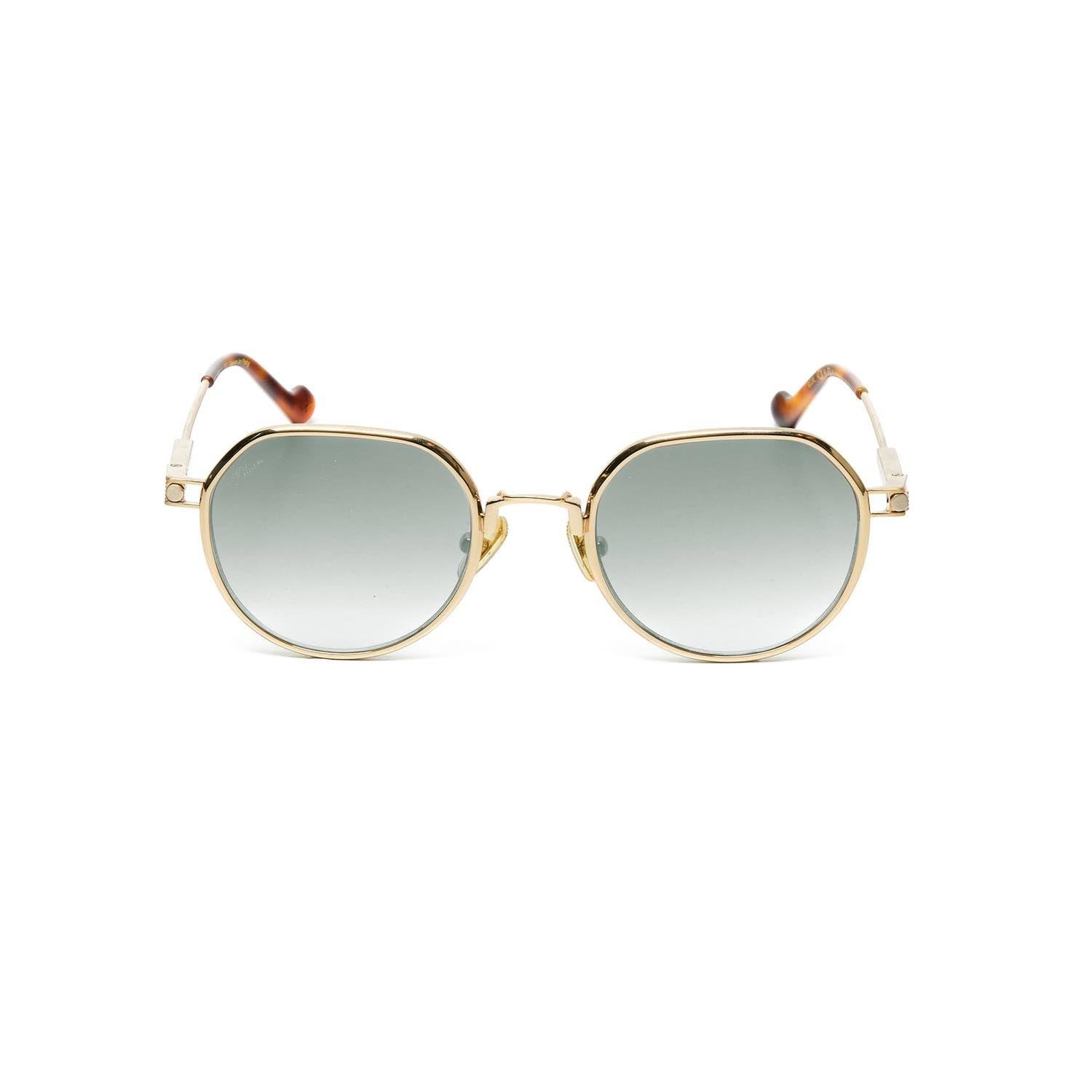 Kılıan Rıgore C2 48 Unisex Yuvarlak Gold Metal Güneş Gözlüğü