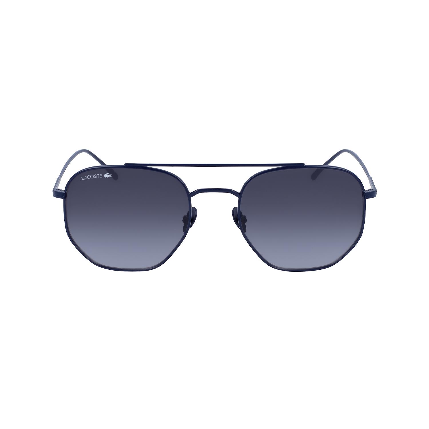 Lacoste L 210S 424 54 Unisex Geometrik Lacivert Metal Güneş Gözlüğü