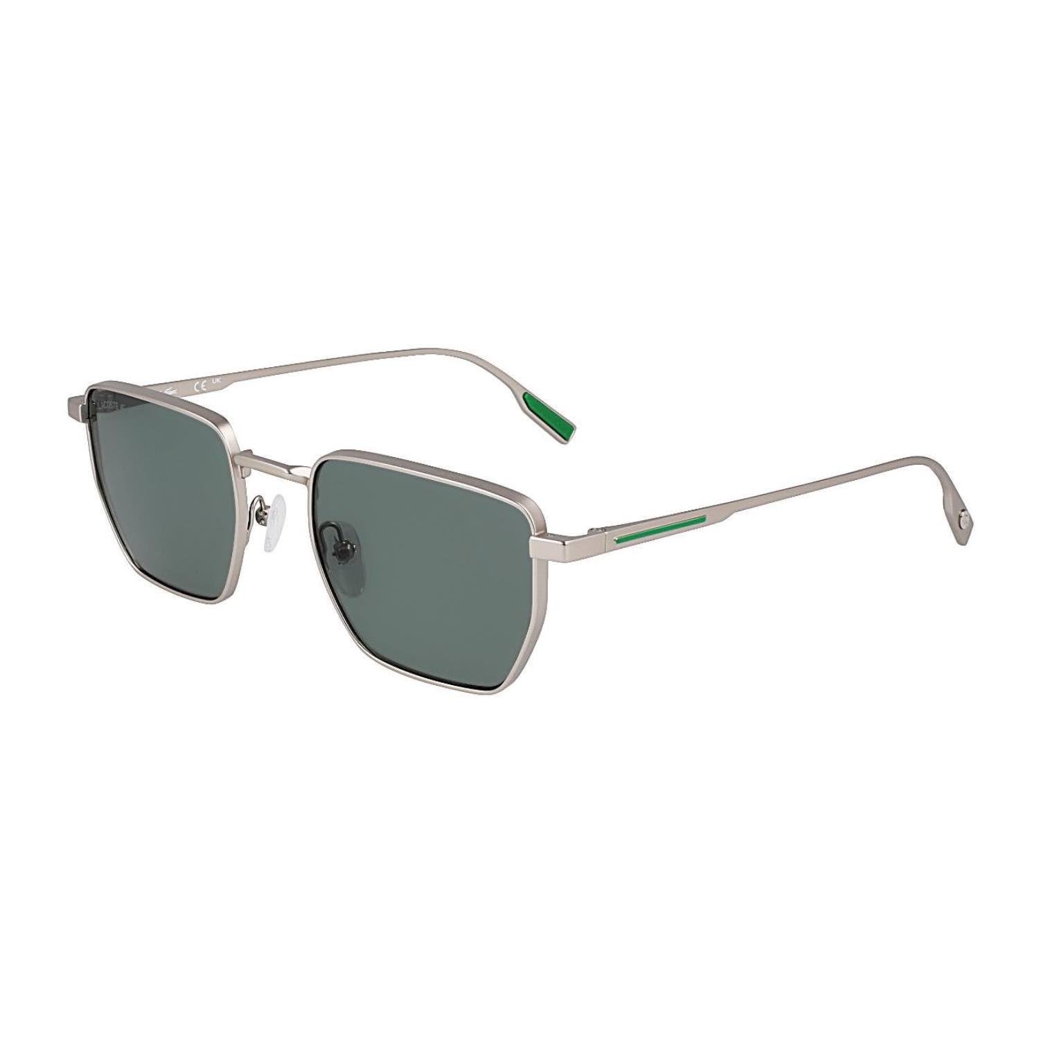 Lacoste L 260S 038 52 Erkek Dikdörtgen Mat Gri Metal Güneş Gözlüğü