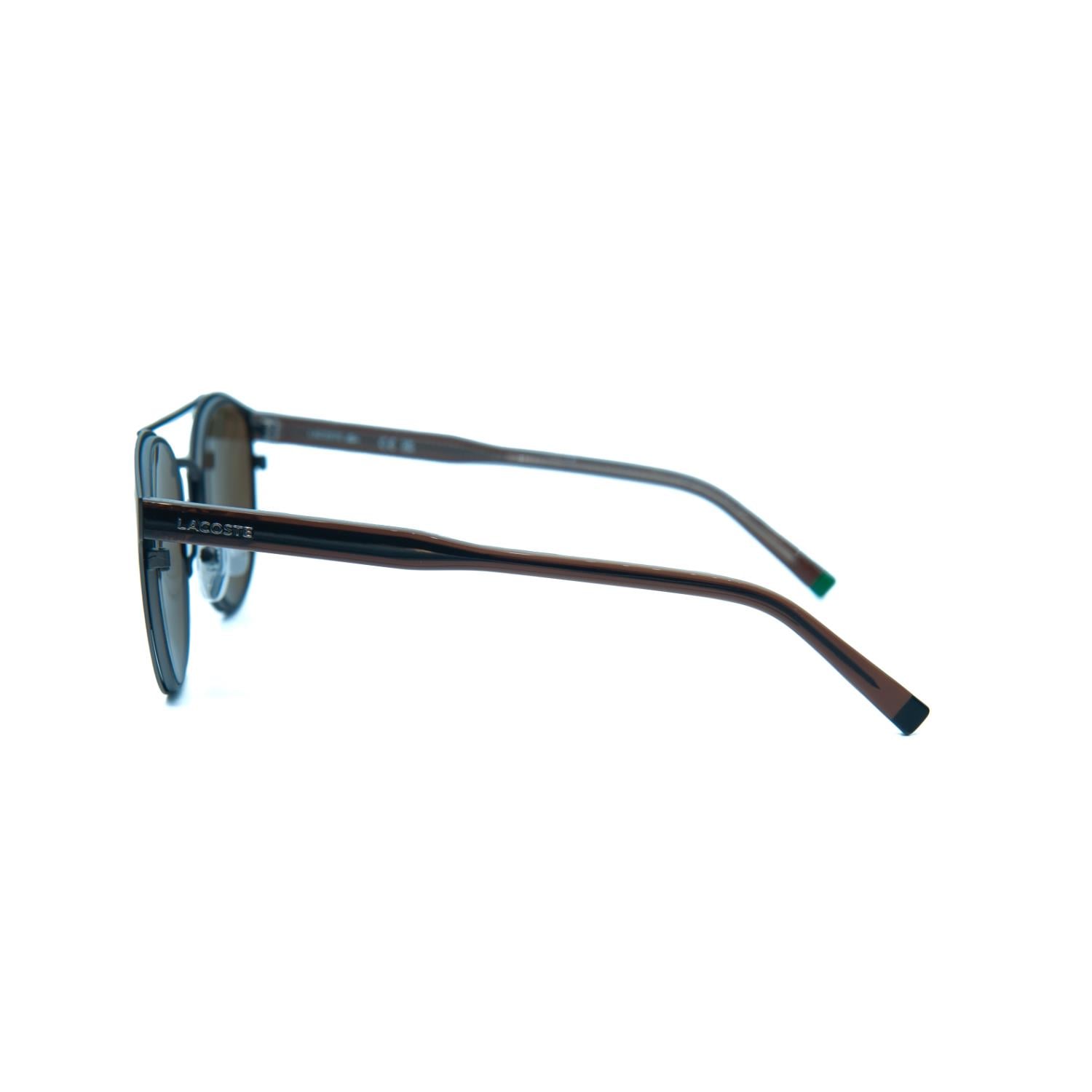Lacoste L 263S 033 53 Erkek Oval Gri Metal Güneş Gözlüğü