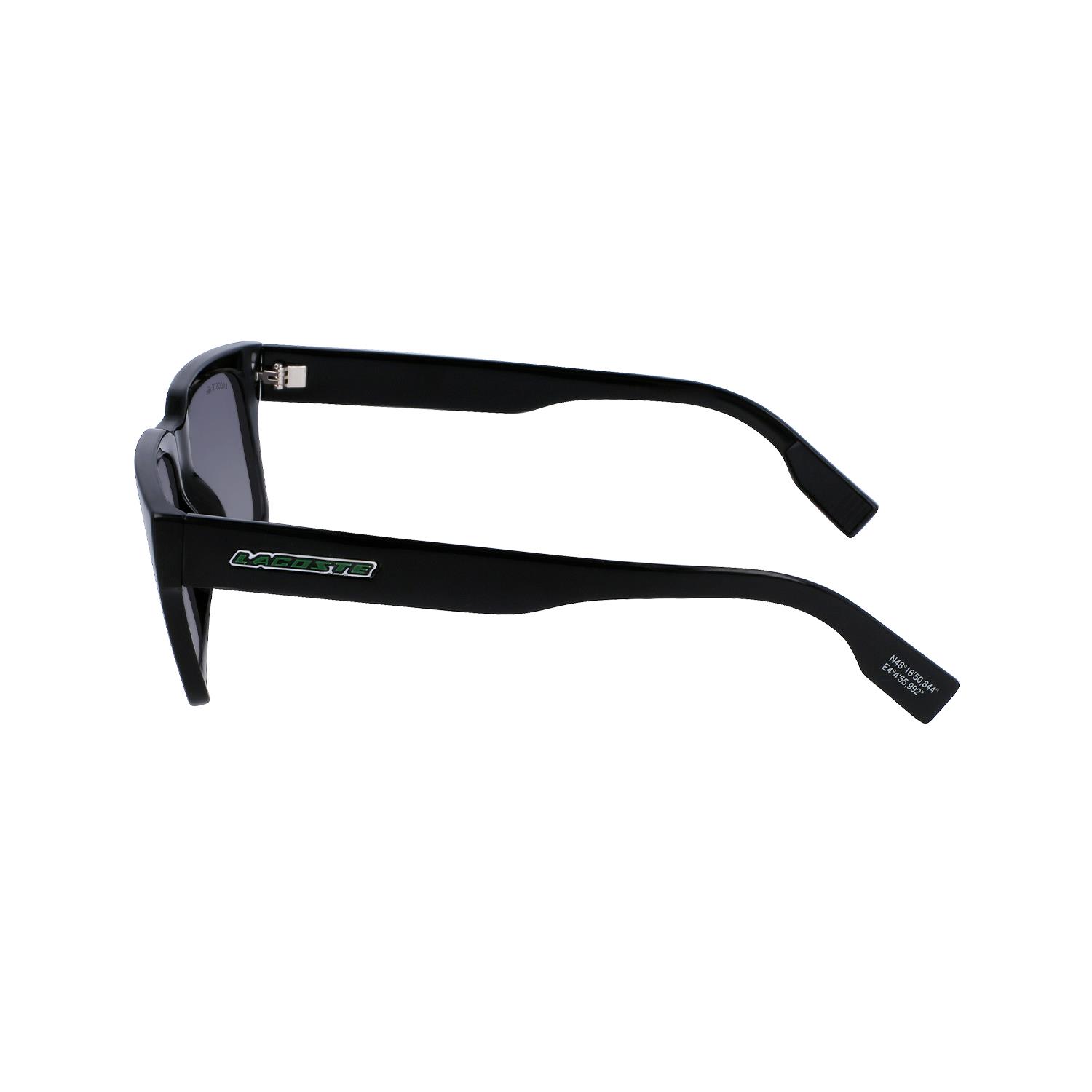 Lacoste L 6004S 001 55 Unisex Dikdörtgen Siyah Kemik Güneş Gözlüğü