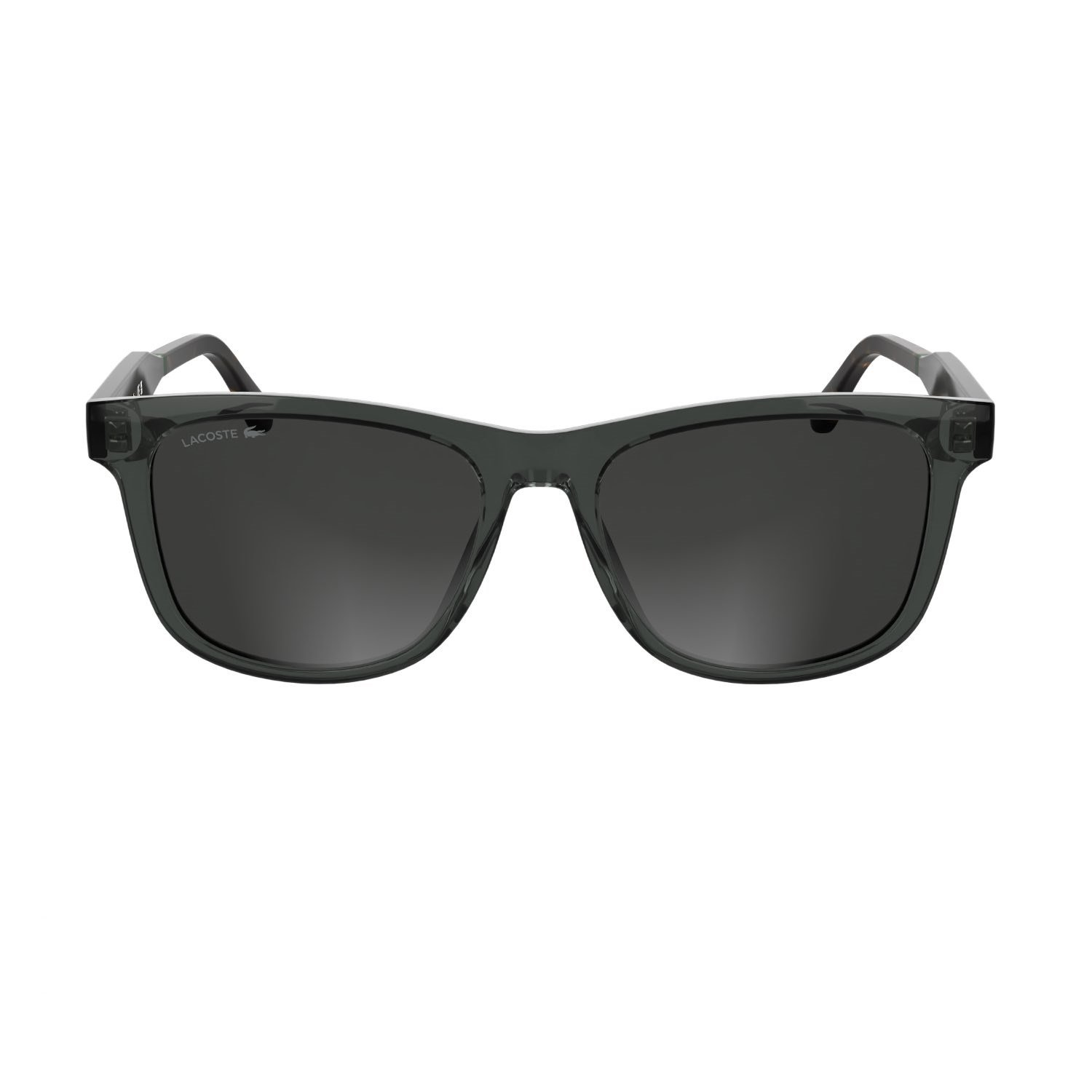 Lacoste L 6060S 035 54 Unisex Dikdörtgen Şeffaf Gri Kemik Güneş Gözlüğü