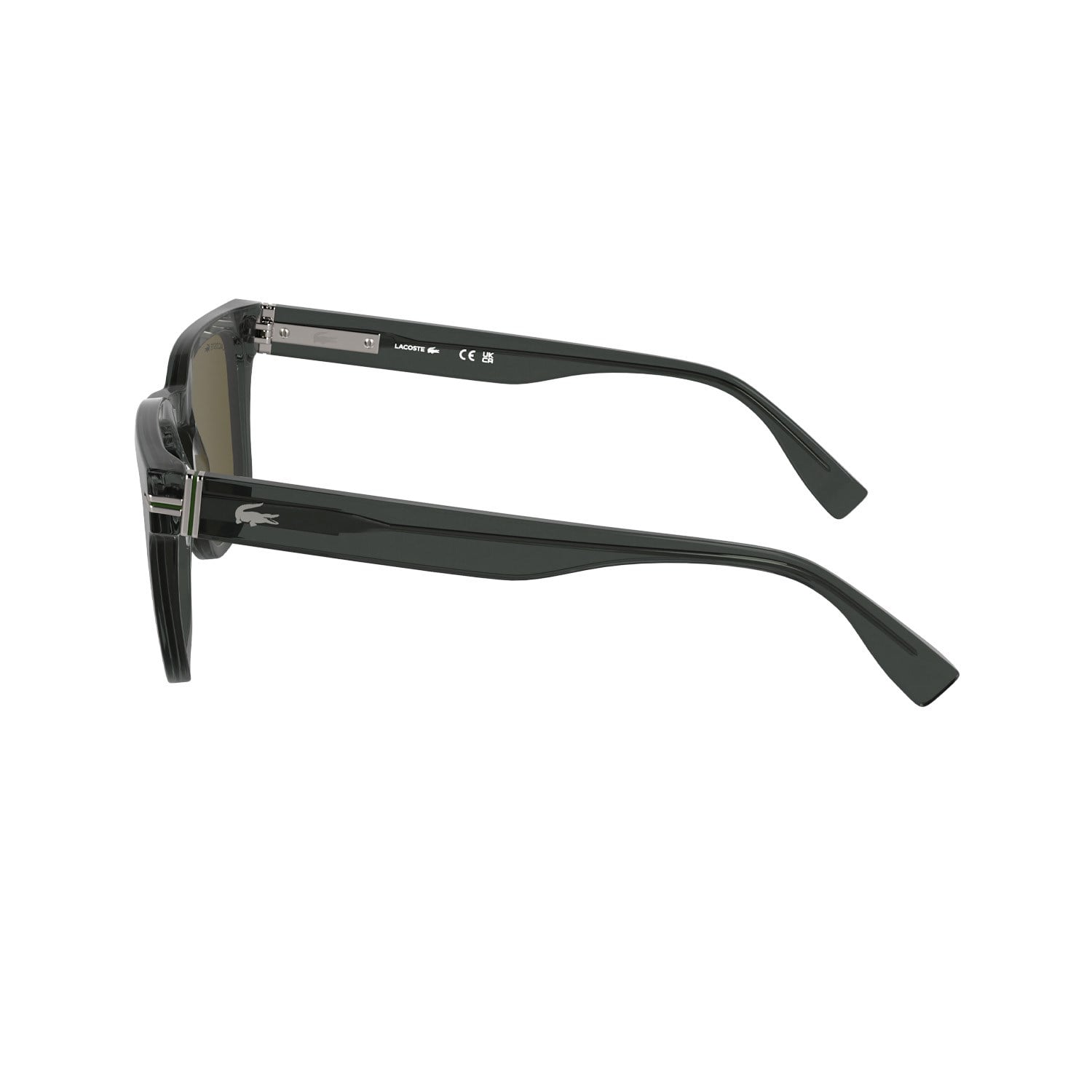 Lacoste L 6065S 035 54 Unisex Kare Şeffaf Gri Kemik Güneş Gözlüğü