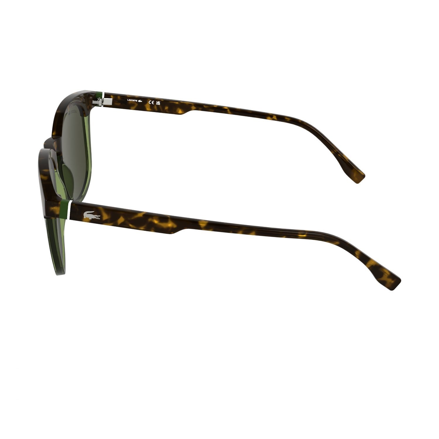 Lacoste L 6073S 223 52 Unisex Oval Kırçıllı Kahverengi Yeşil Çok Renkli Kemik Güneş Gözlüğü
