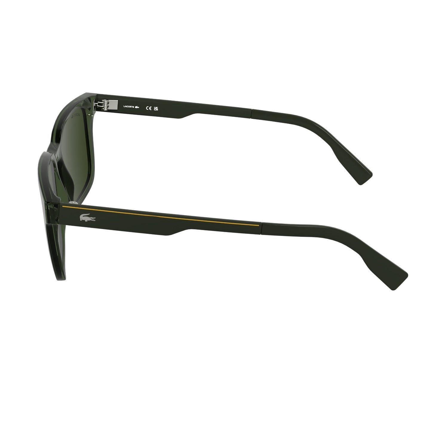 Lacoste L 6077S 301 55 Unisex Dikdörtgen Yeşil Kemik Güneş Gözlüğü