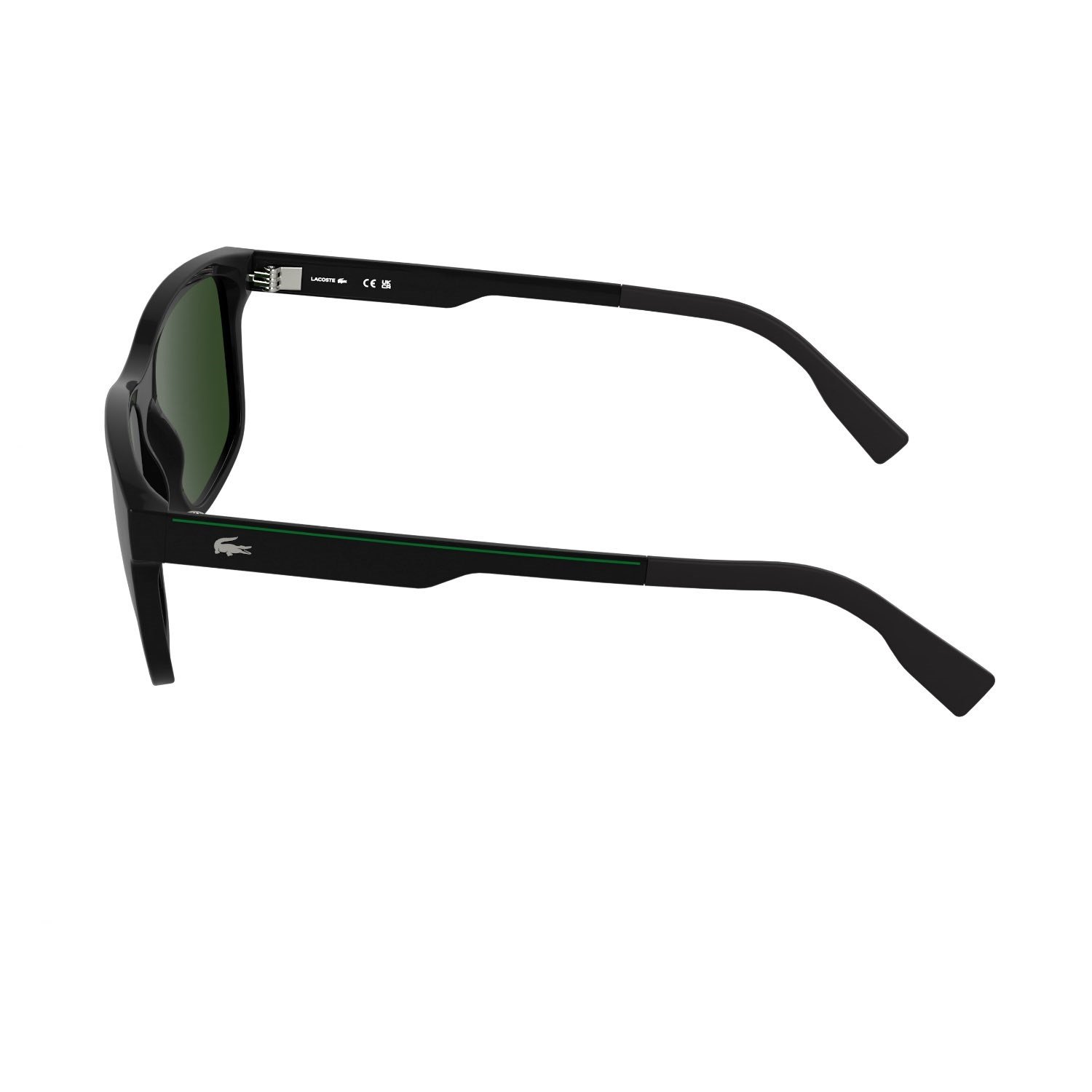 Lacoste L 6078S 001 56 Unisex Dikdörtgen Siyah Kemik Güneş Gözlüğü
