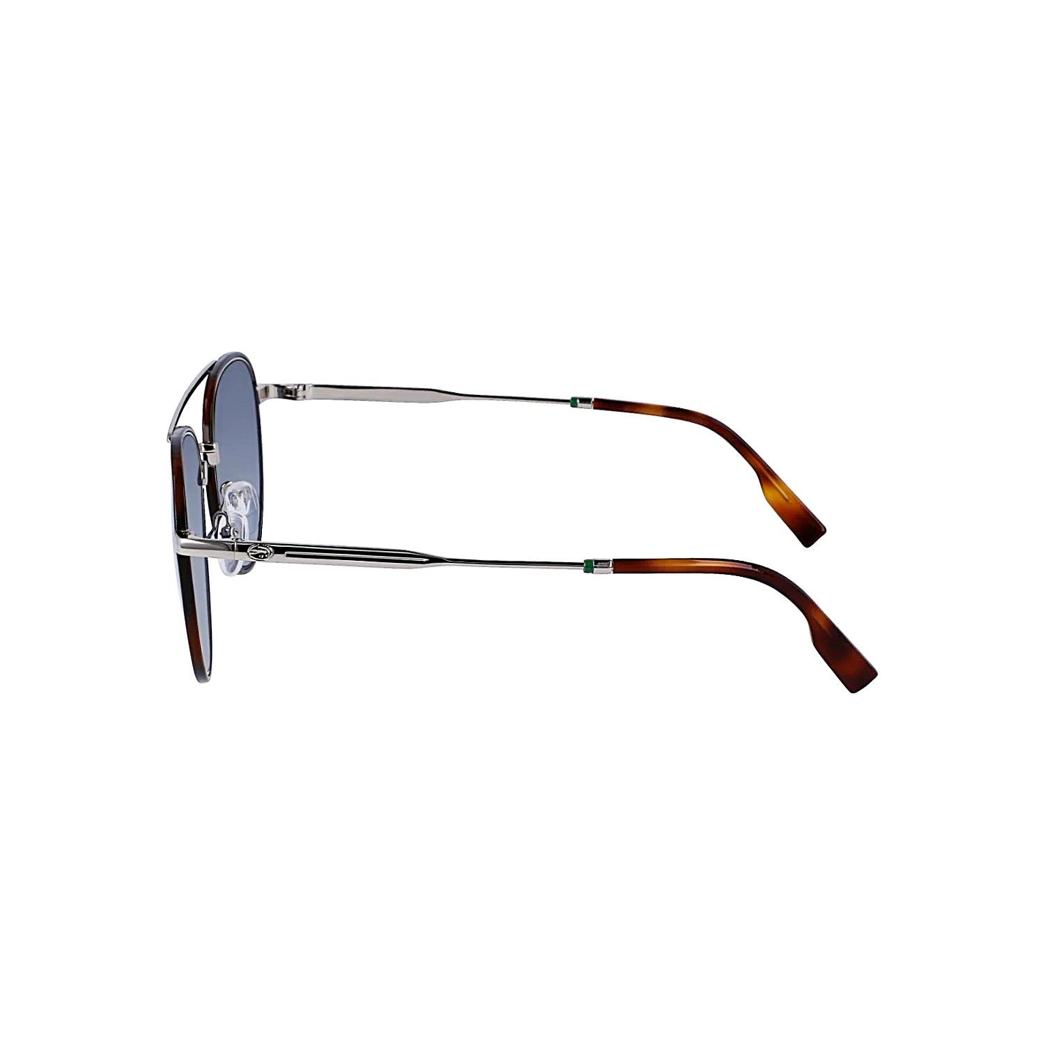 Lacoste L258S 045 53 Unisex Oval Gümüş Metal Güneş Gözlüğü