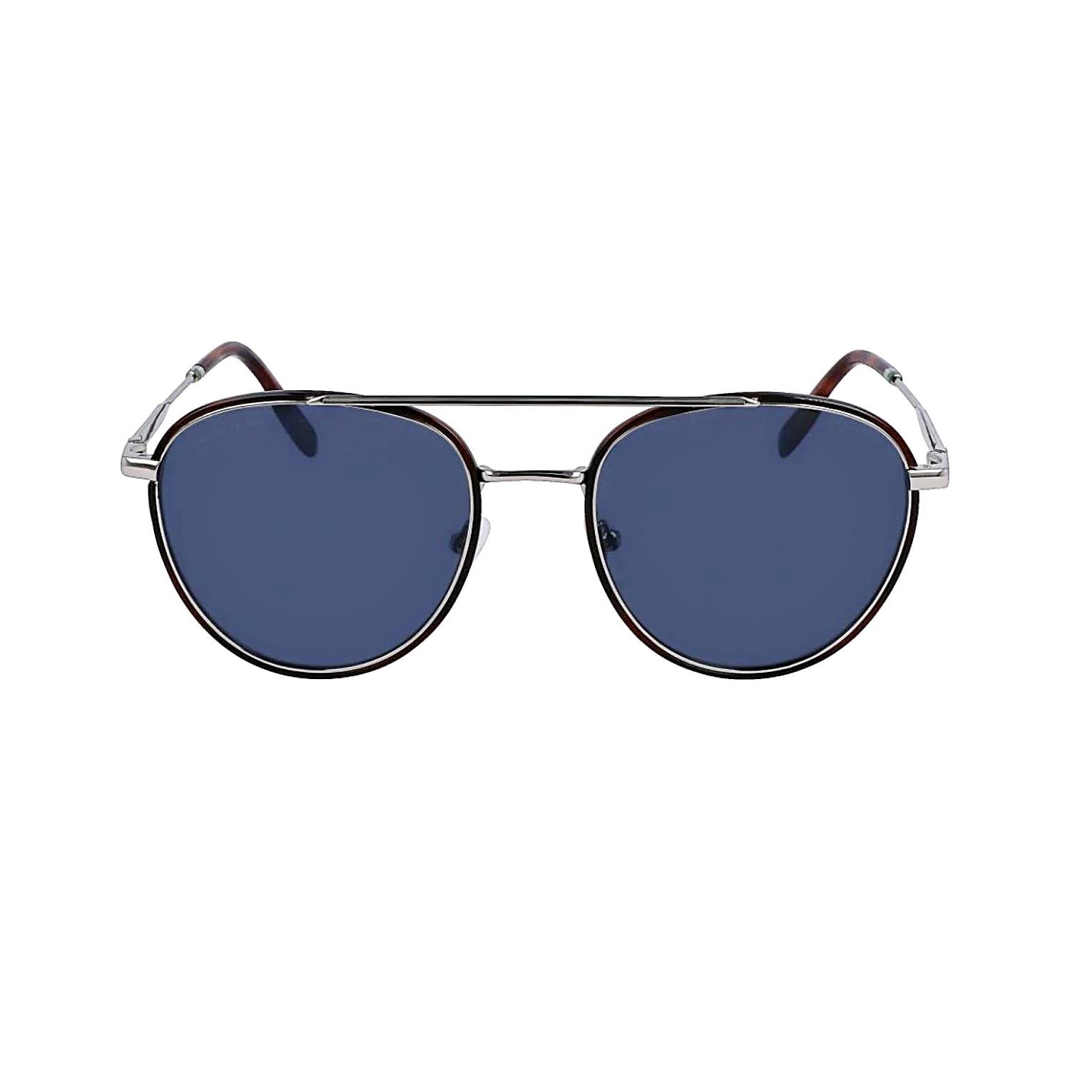 Lacoste L258S 045 53 Unisex Oval Gümüş Metal Güneş Gözlüğü
