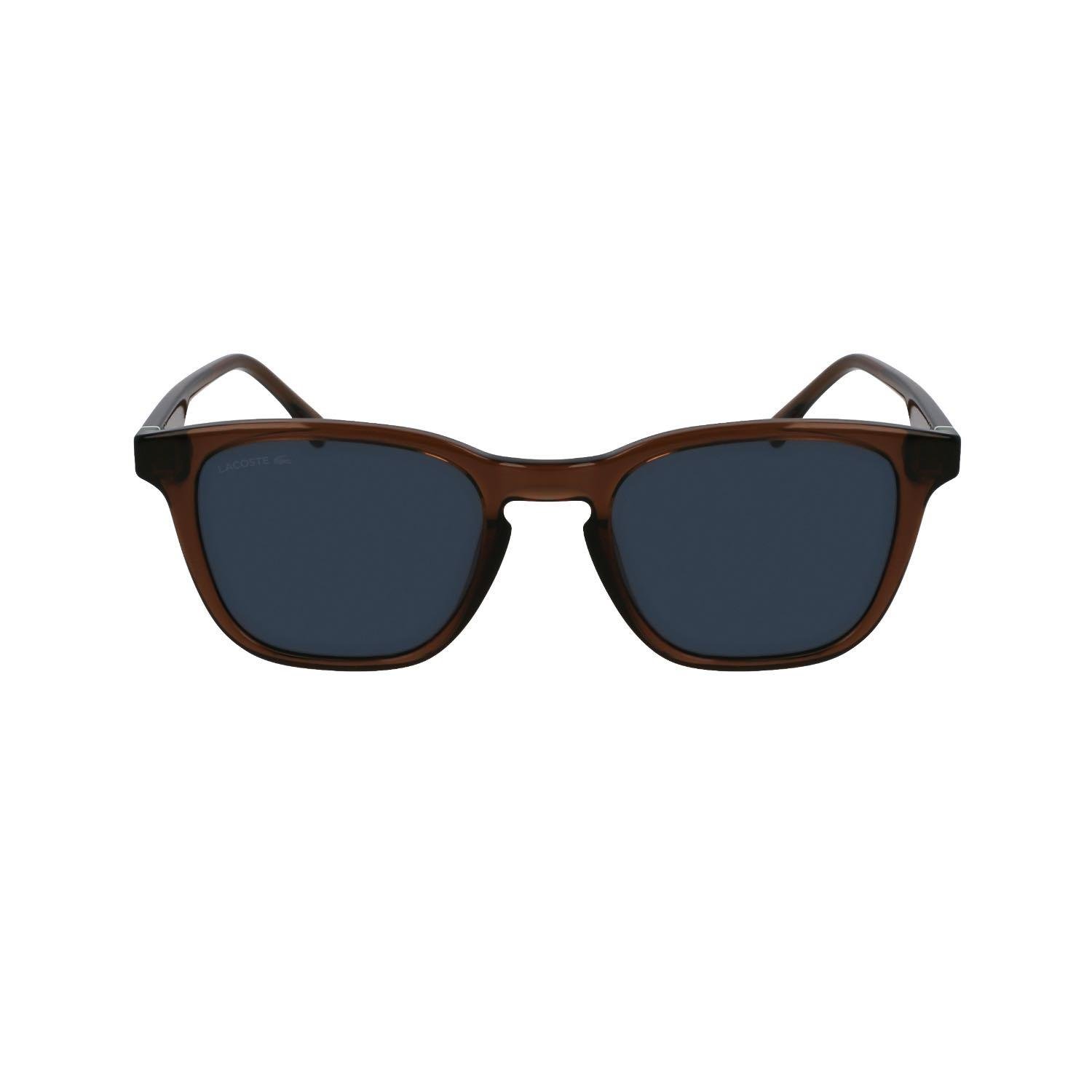 Lacoste L6040S 210 51 Unisex Oval Şeffaf Kahverengi Kemik Güneş Gözlüğü