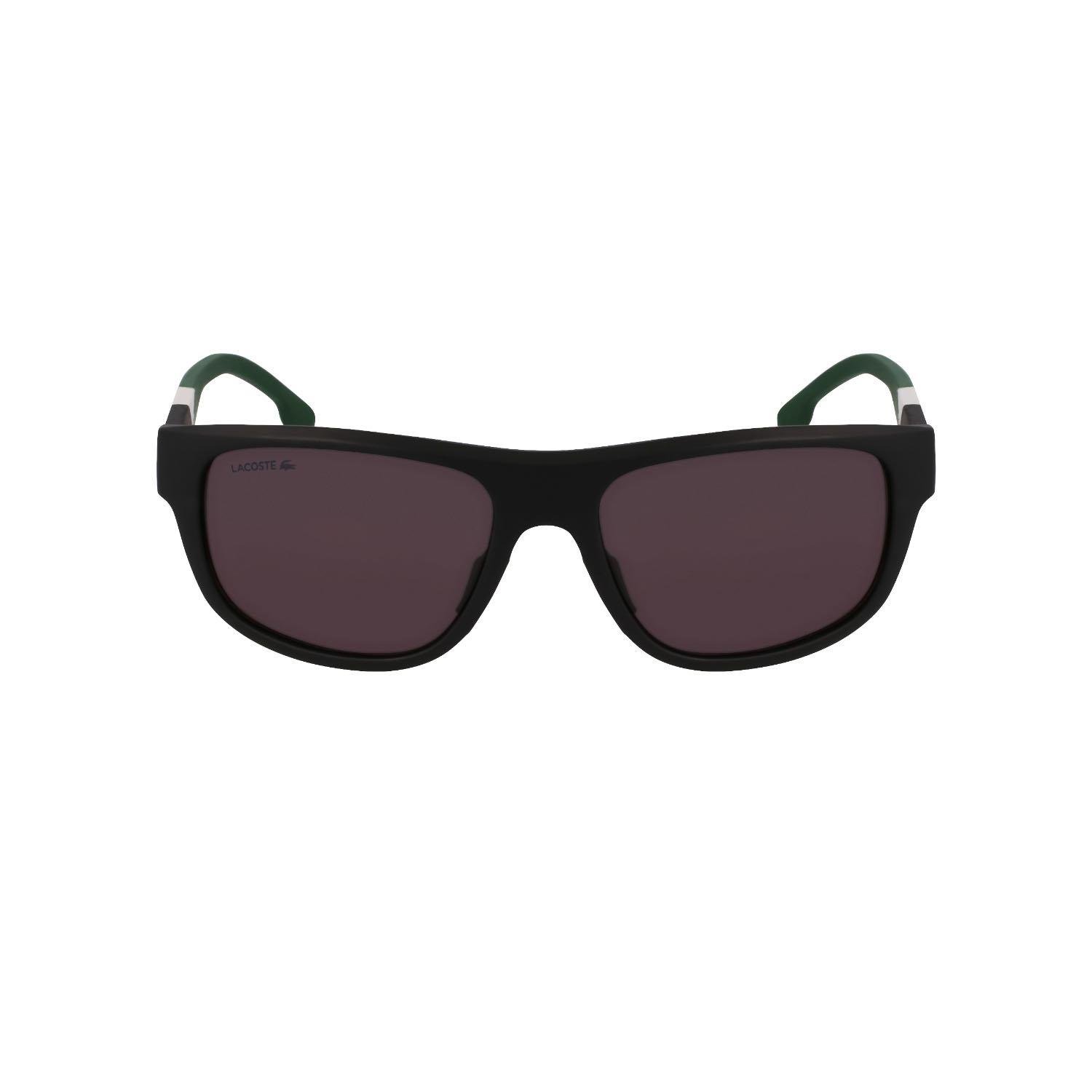 Lacoste L6042S 002 55 Erkek Dikdörtgen Siyah Kemik Güneş Gözlüğü