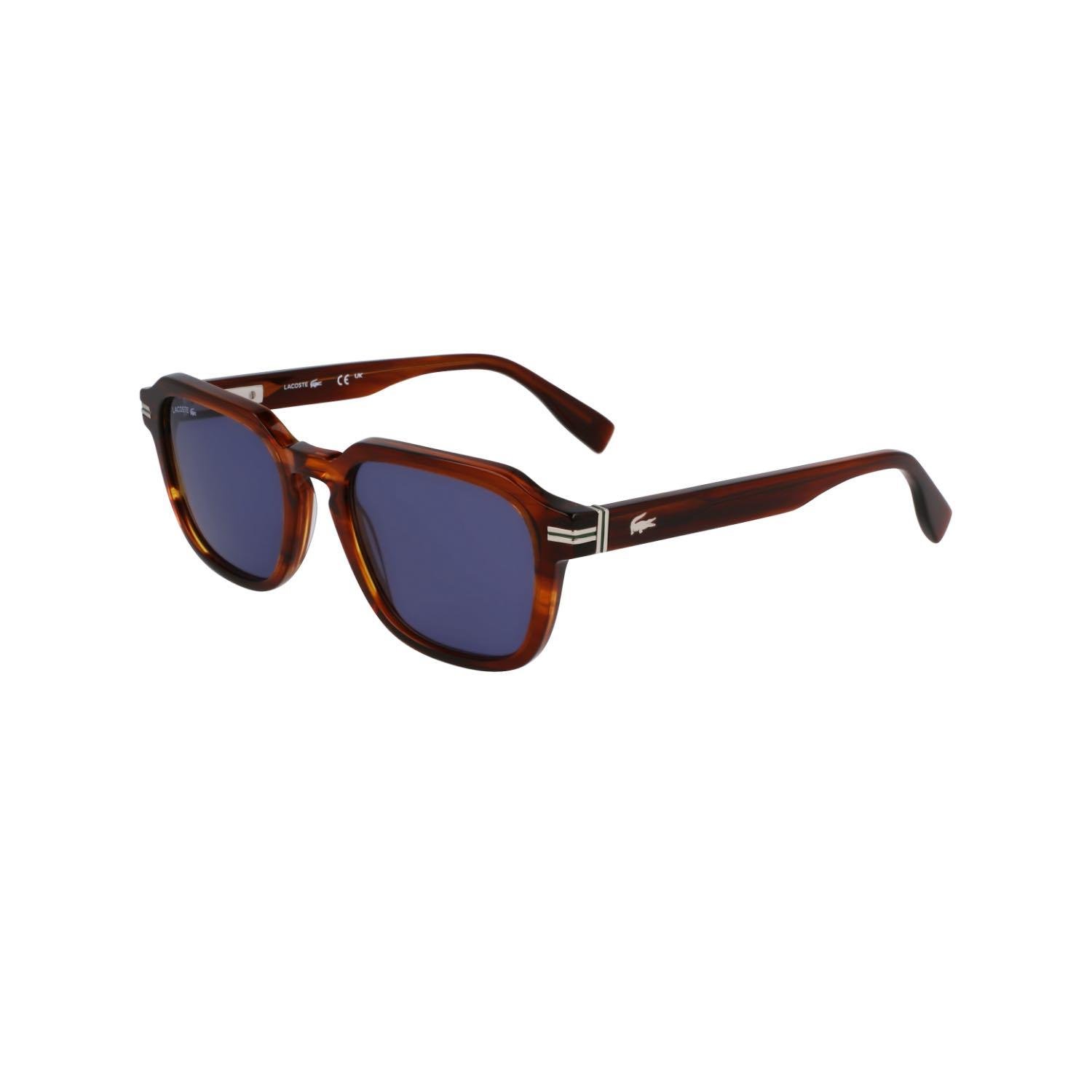 Lacoste L6046S 210 52 Erkek Kare Kırçıllı Kahverengi Kemik Güneş Gözlüğü