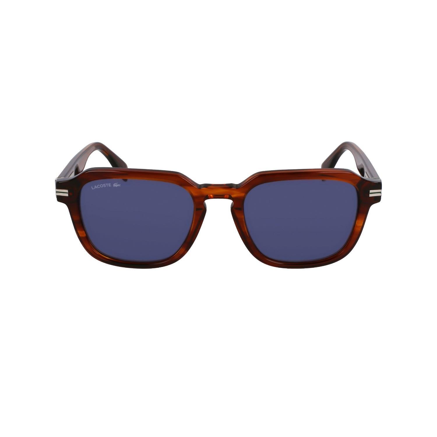 Lacoste L6046S 210 52 Erkek Kare Kırçıllı Kahverengi Kemik Güneş Gözlüğü