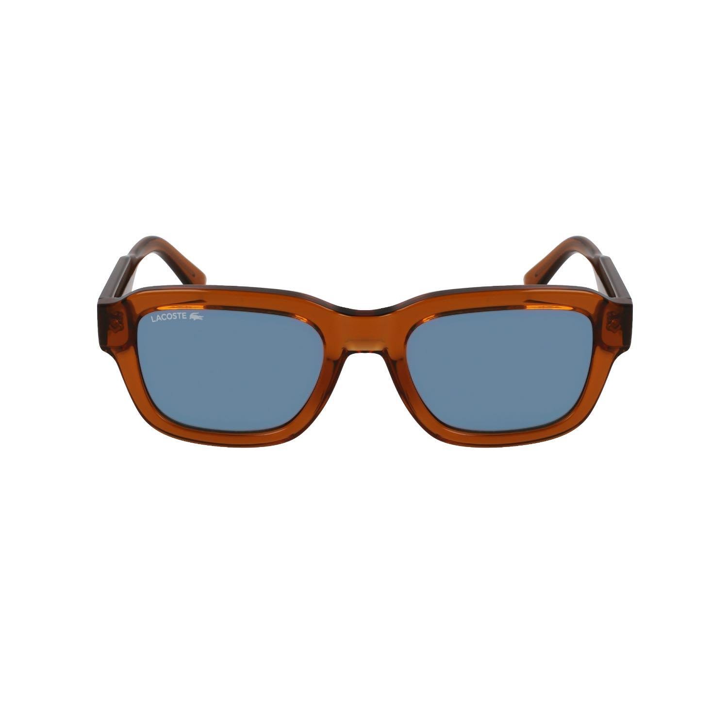 Lacoste L6048S 210 51 Unisex Kare Şeffaf Kahverengi Kemik Güneş Gözlüğü