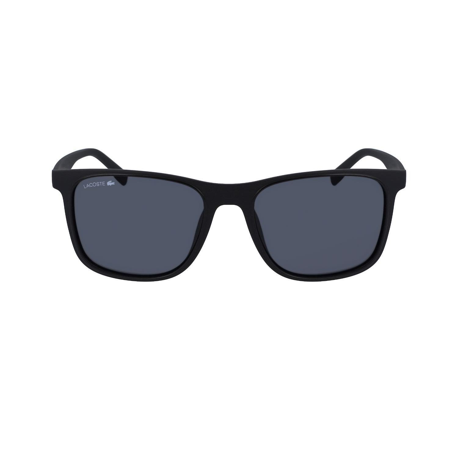 Lacoste L882S 001 55  Erkek Kare Siyah Kemik Güneş Gözlüğü