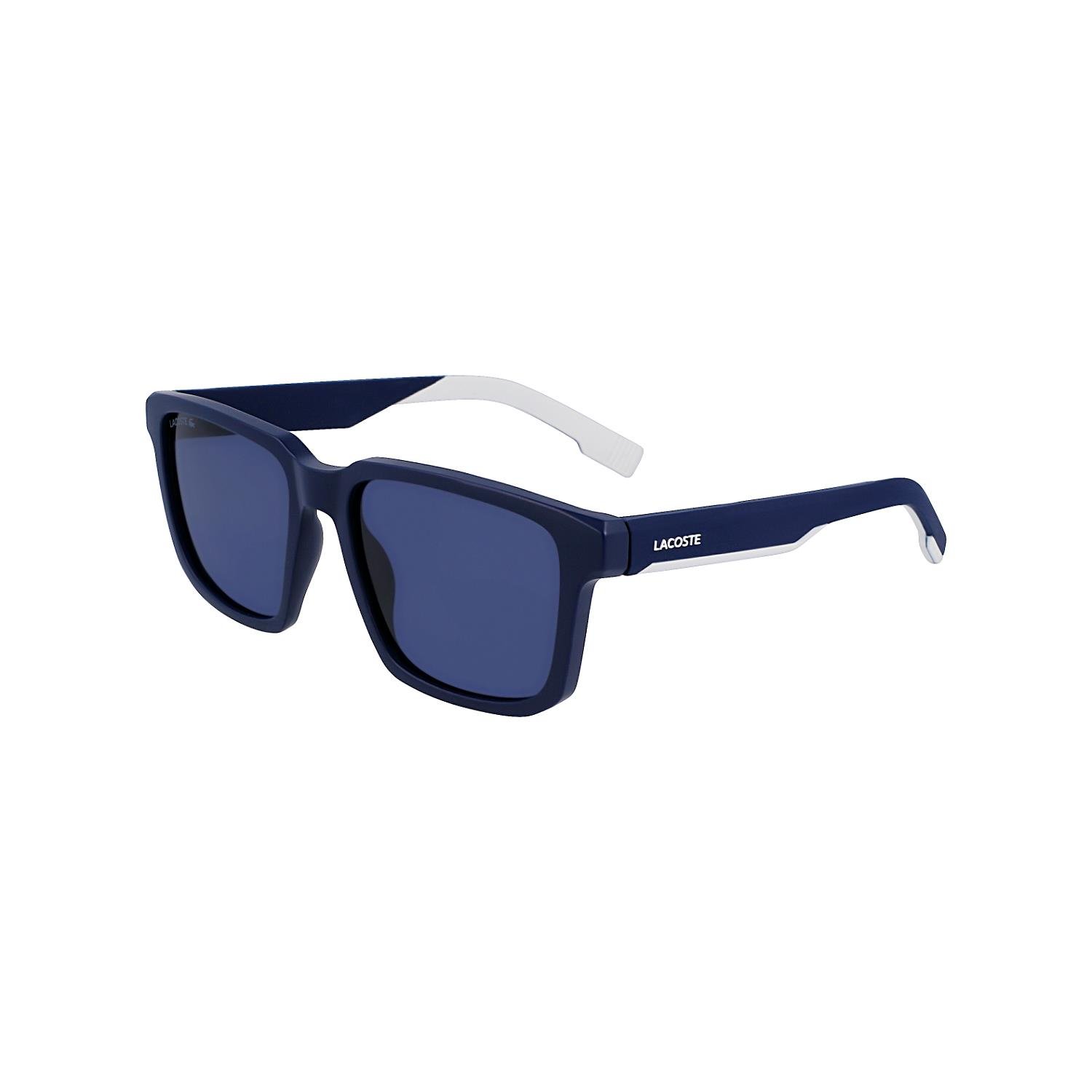 Lacoste L999S 401 55 Unisex Dikdörtgen Mavi Kemik Güneş Gözlüğü