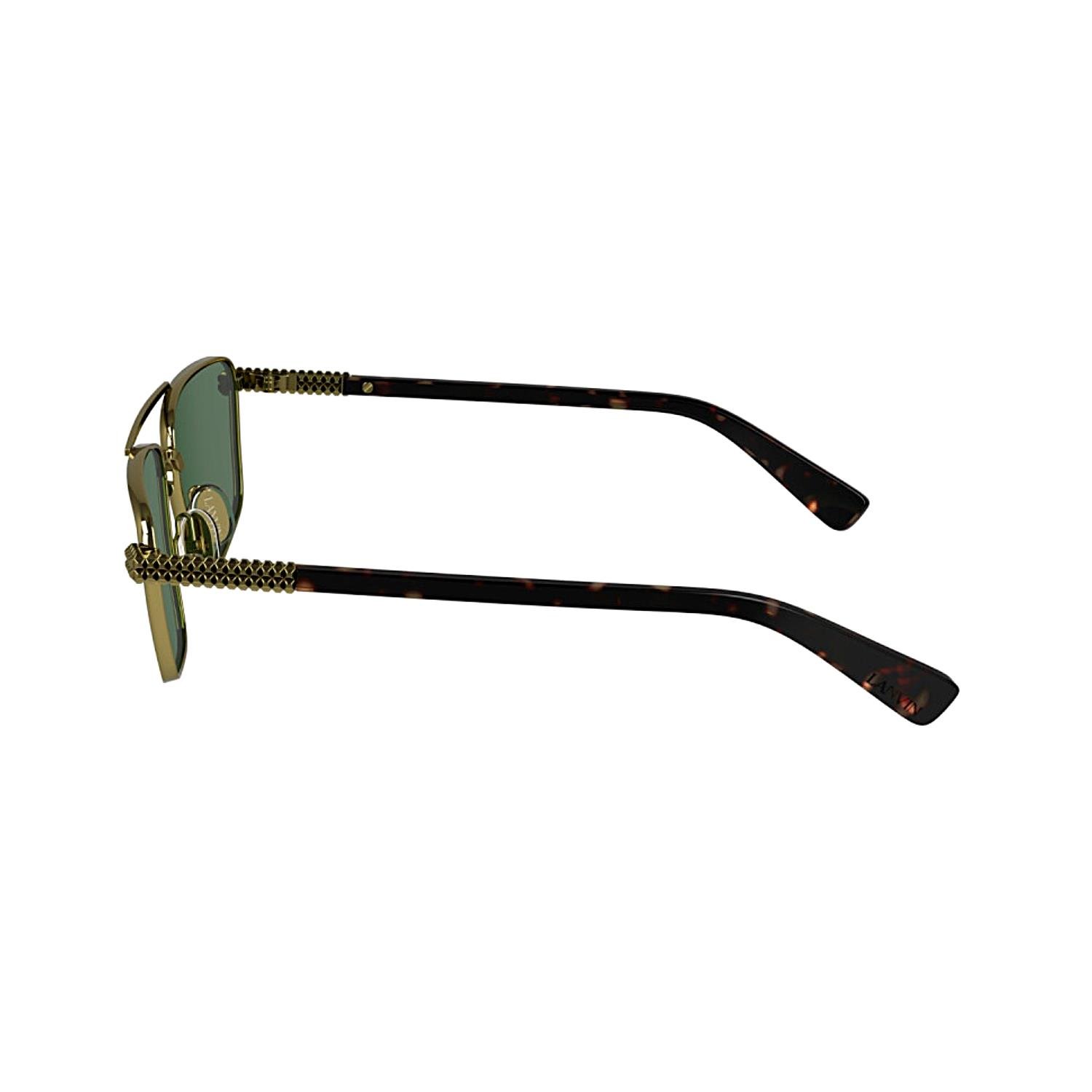 Lanvin LNV 133S 733 58 Unisex Dikdörtgen Gold Metal Güneş Gözlüğü