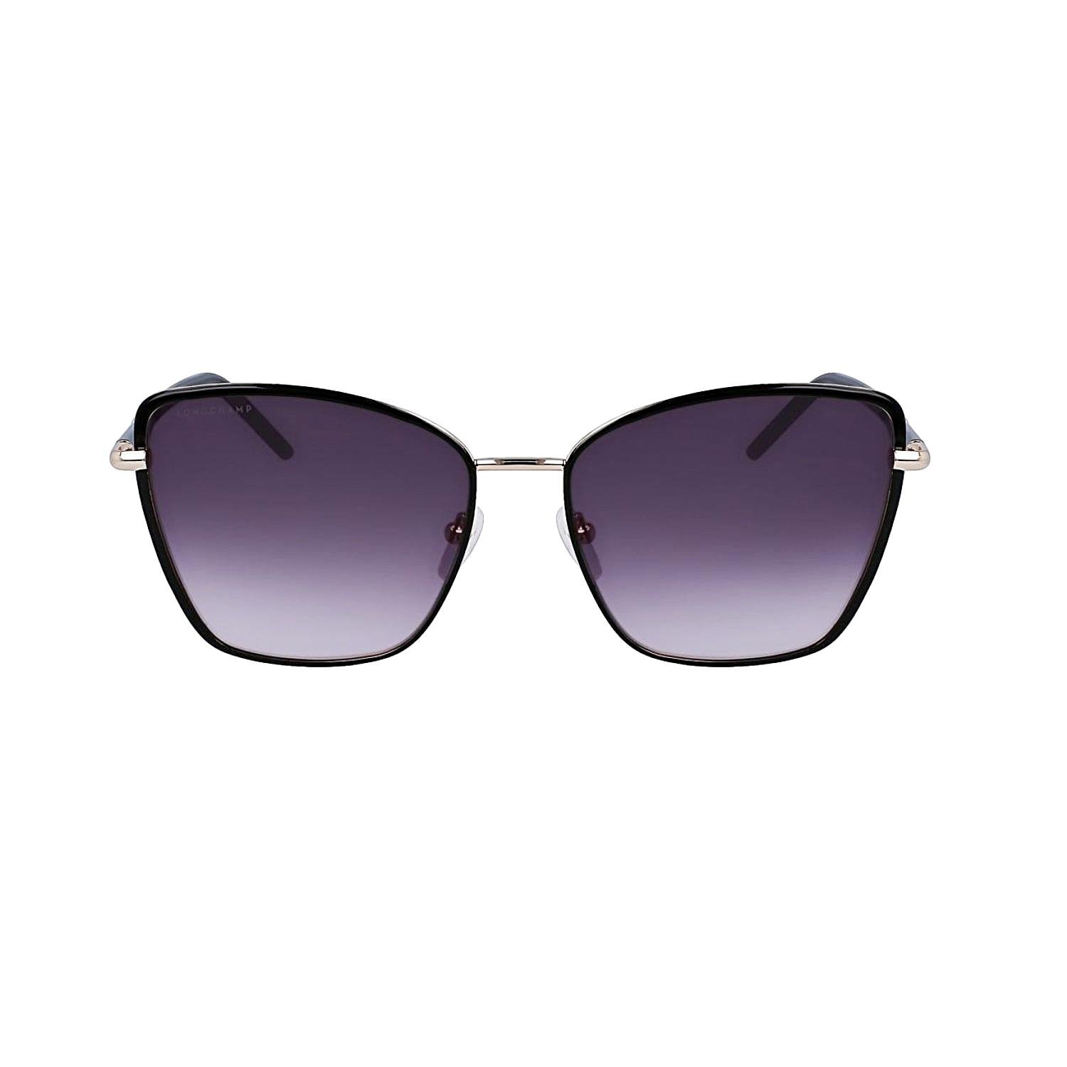Longchamp LO167S-009 58 Kadın Cat Eye Siyah Metal Güneş Gözlüğü