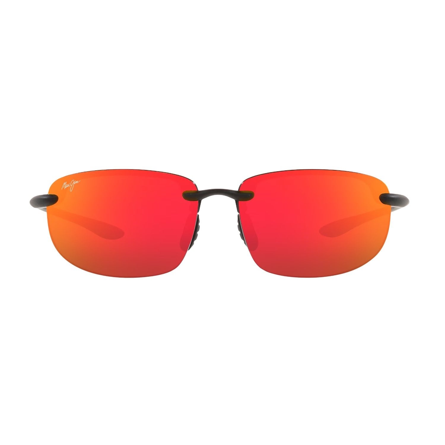 Maui Jim MJ 0407SA 0022M 64 Unisex Polarize Oval Siyah Aynalı Kemik Güneş Gözlüğü