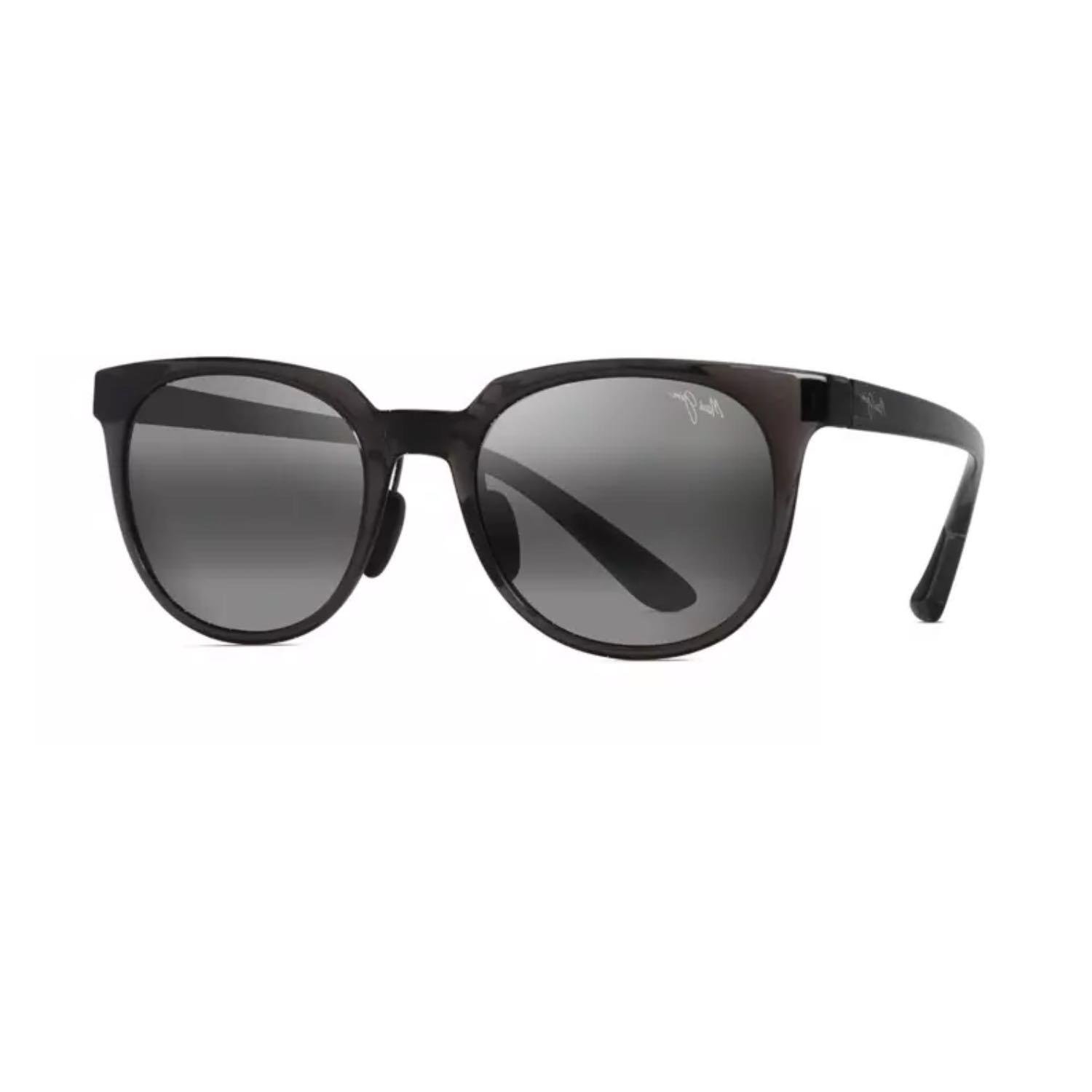 Maui Jim MJ 0454S 001 50 Aynalı Unisex Oval Füme Desenli Kemik Güneş Gözlüğü