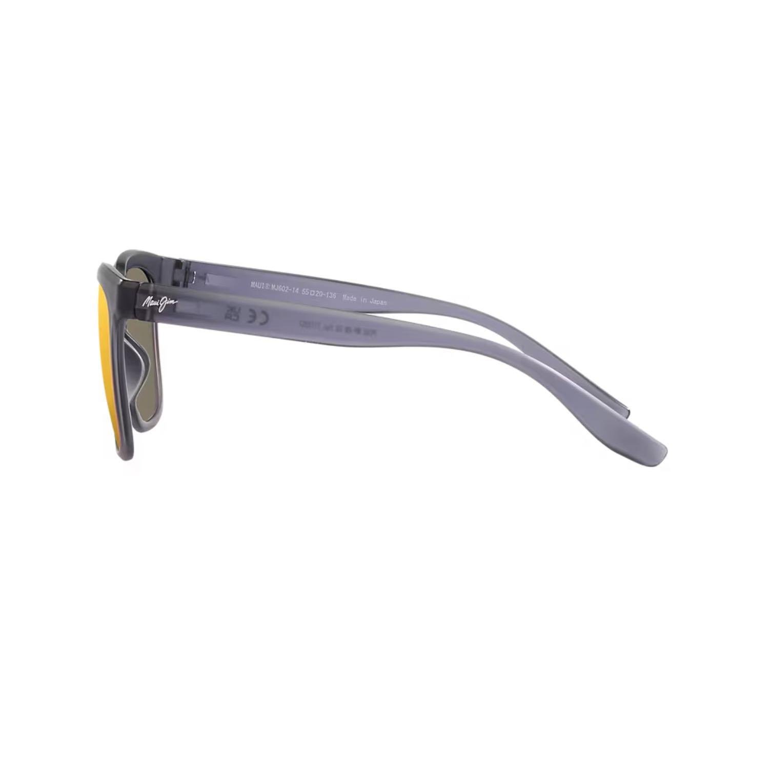 Maui Jim MJ 0602S 002 55 Unisex Kare Gri Kemik Güneş Gözlüğü