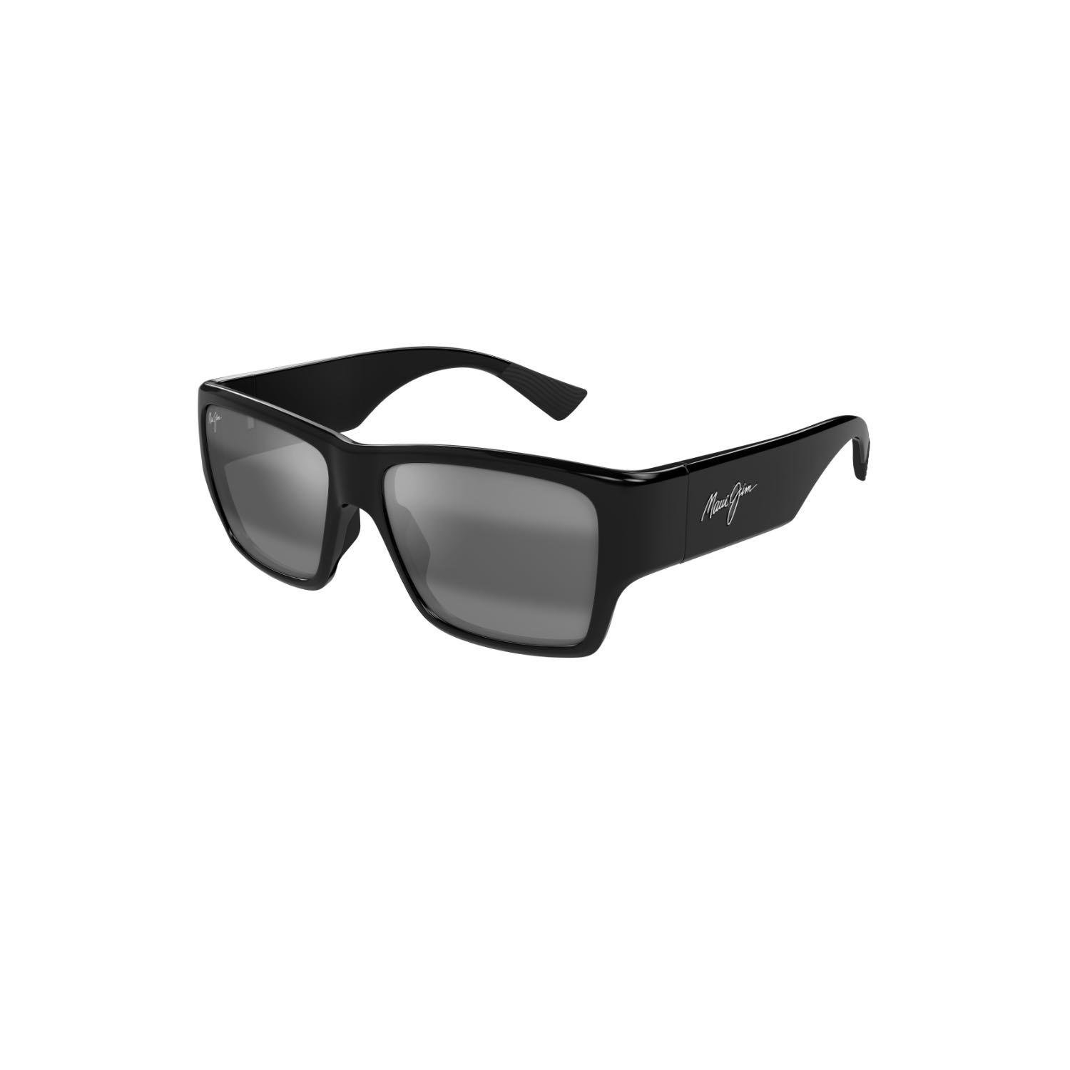 Maui Jim MJ 0614S 001 02 57 Polarize Unisex Kare Siyah Kemik Güneş Gözlüğü