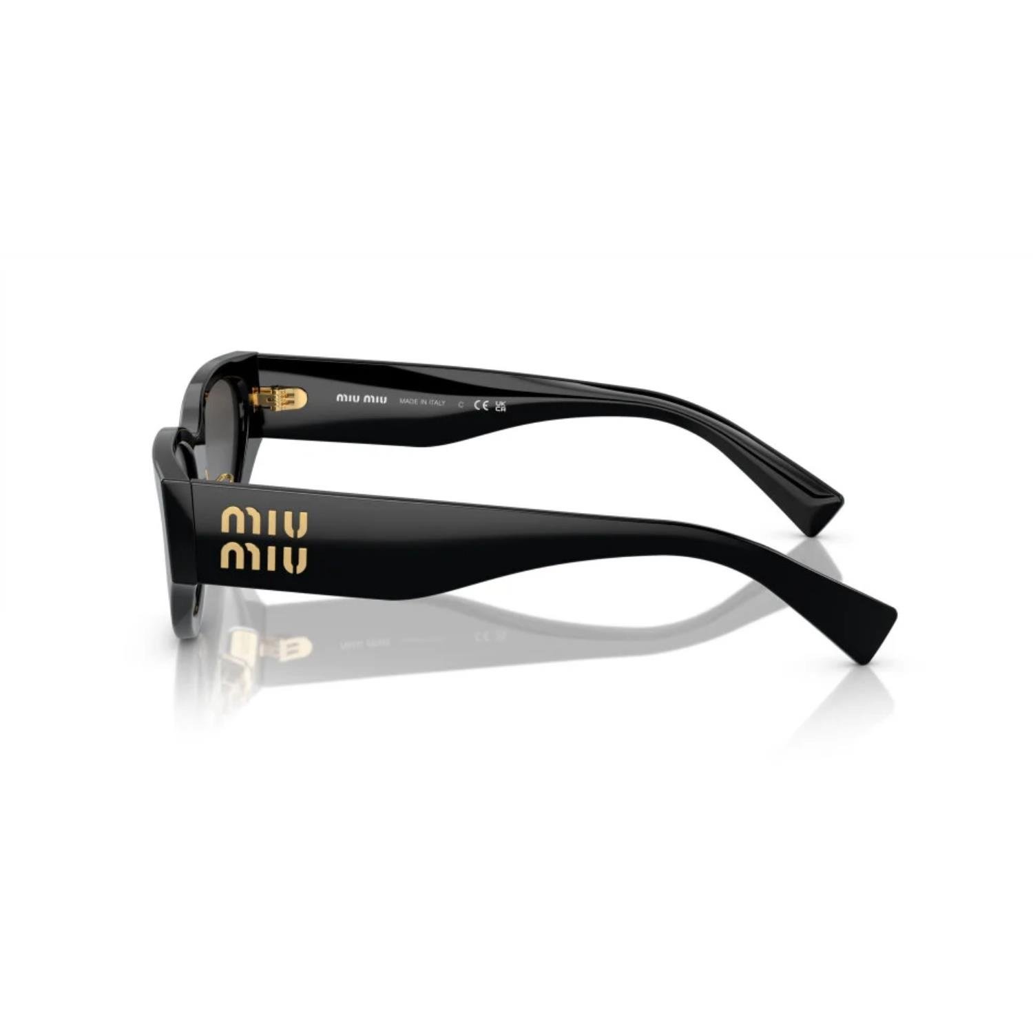 Miu Miu 03ZS 1AB5S0 54 Kadın Cat Eye Siyah Kemik Güneş Gözlüğü