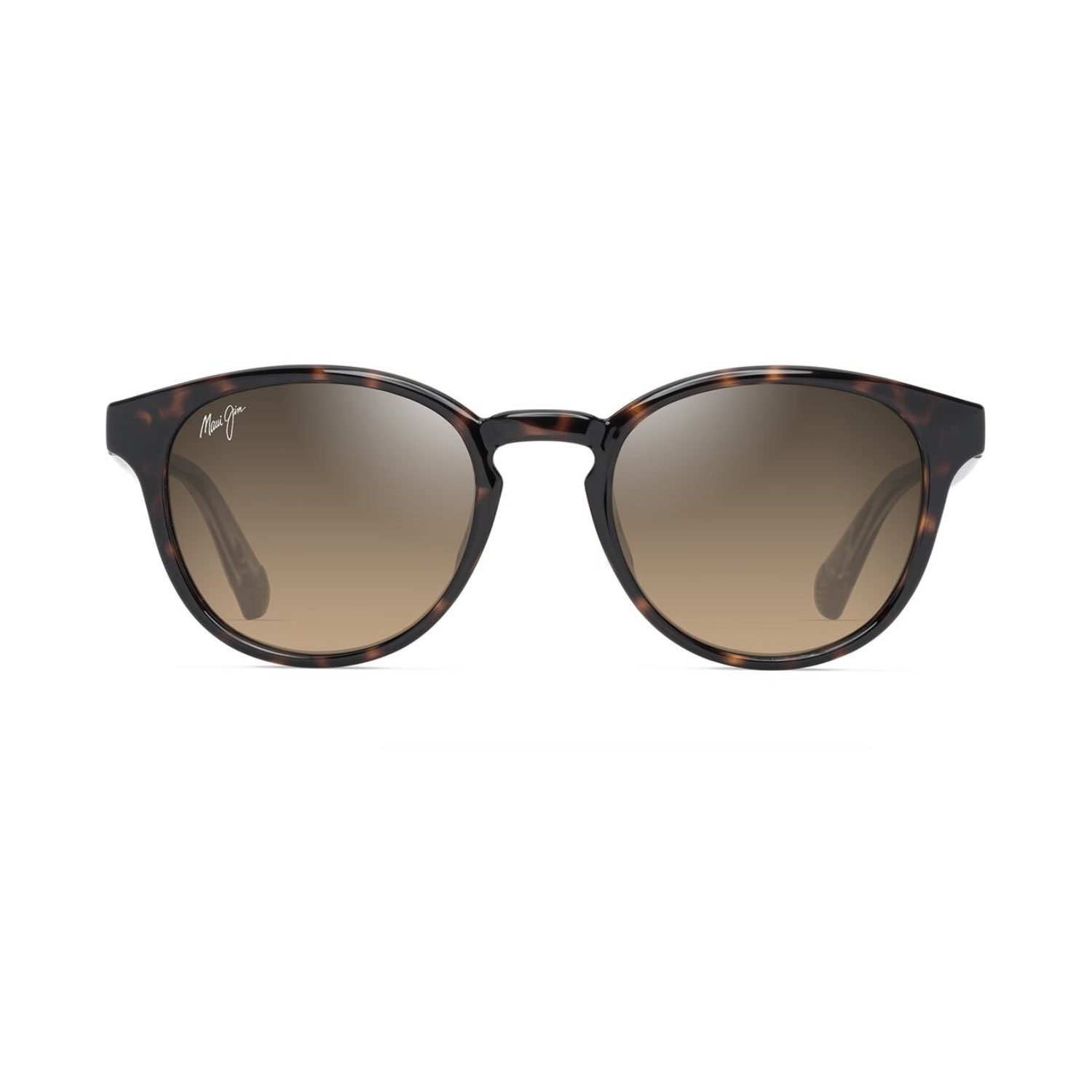 MJ0636S 00210 50 Unisex Polarize Degrade Oval Kırçıllı Kahverengi Kemik Güneş Gözlüğü