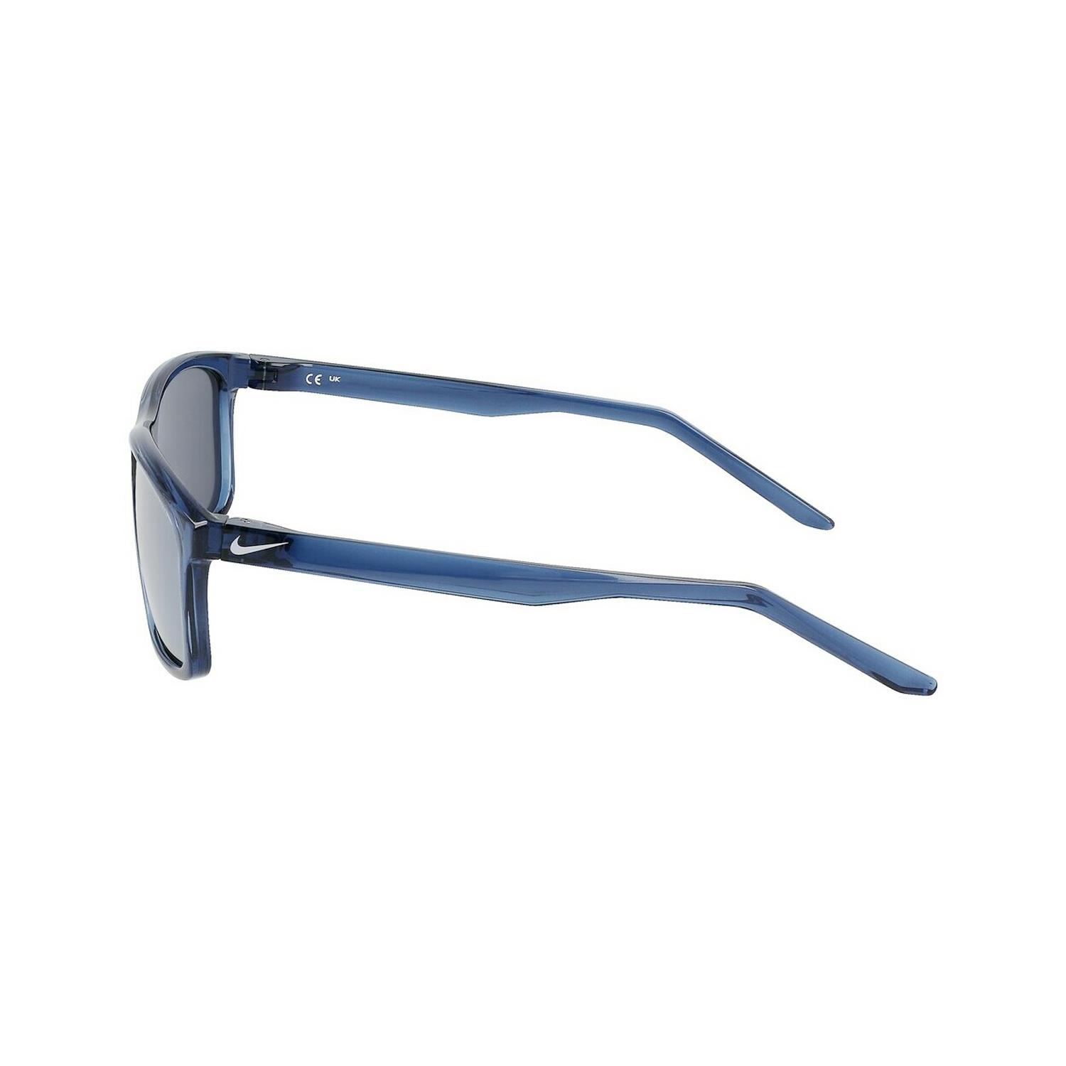 Nike Fire LP FD 1819 434 58 Unisex Aynalı Polarize Dikdörtgen Şeffaf Mavi Kemik Güneş Gözlüğü