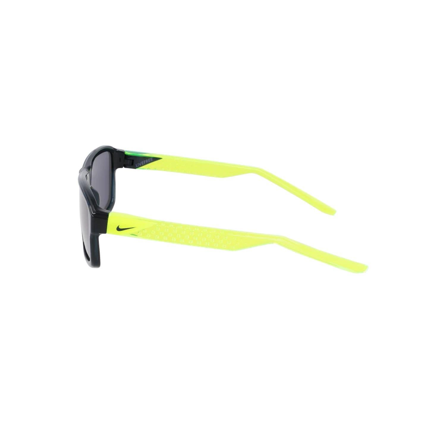NIKE LIVEFREE TEMPO EV 24044 414 56 Unisex Dikdörtgen Siyah Kemik Güneş Gözlüğü