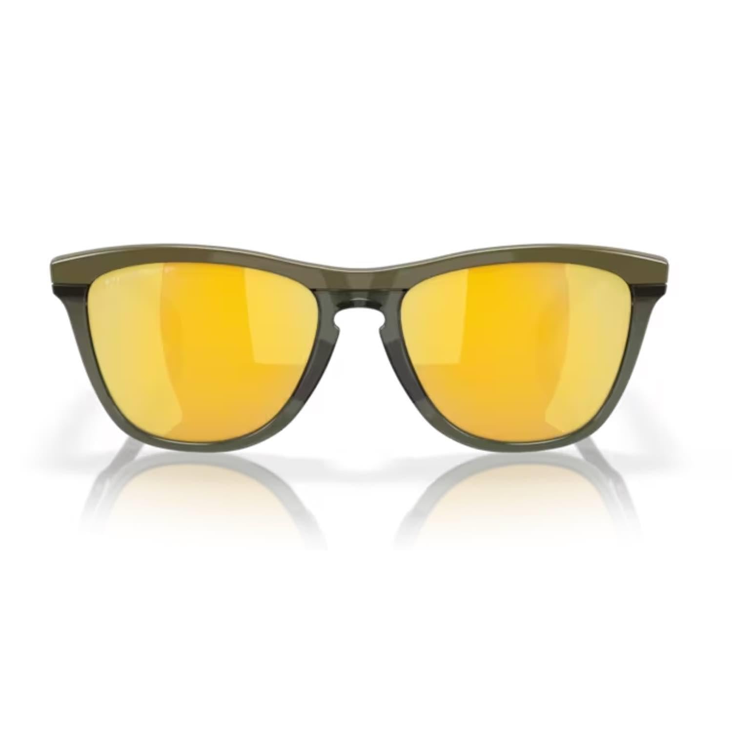 Oakley 0OO9284 928408 55 Frogskins range Erkek Yuvarlak Yeşil Kemik Güneş Gözlüğü