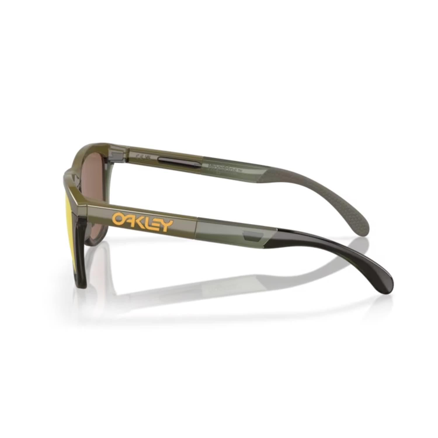 Oakley 0OO9284 928408 55 Frogskins range Erkek Yuvarlak Yeşil Kemik Güneş Gözlüğü