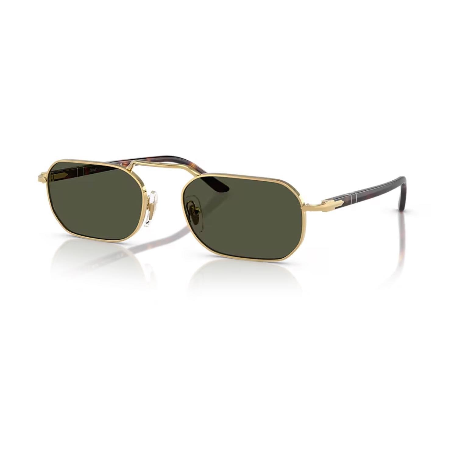 Persol PO 1020S 51531 57 Erkek Dikdörtgen Gold Metal Güneş Gözlüğü