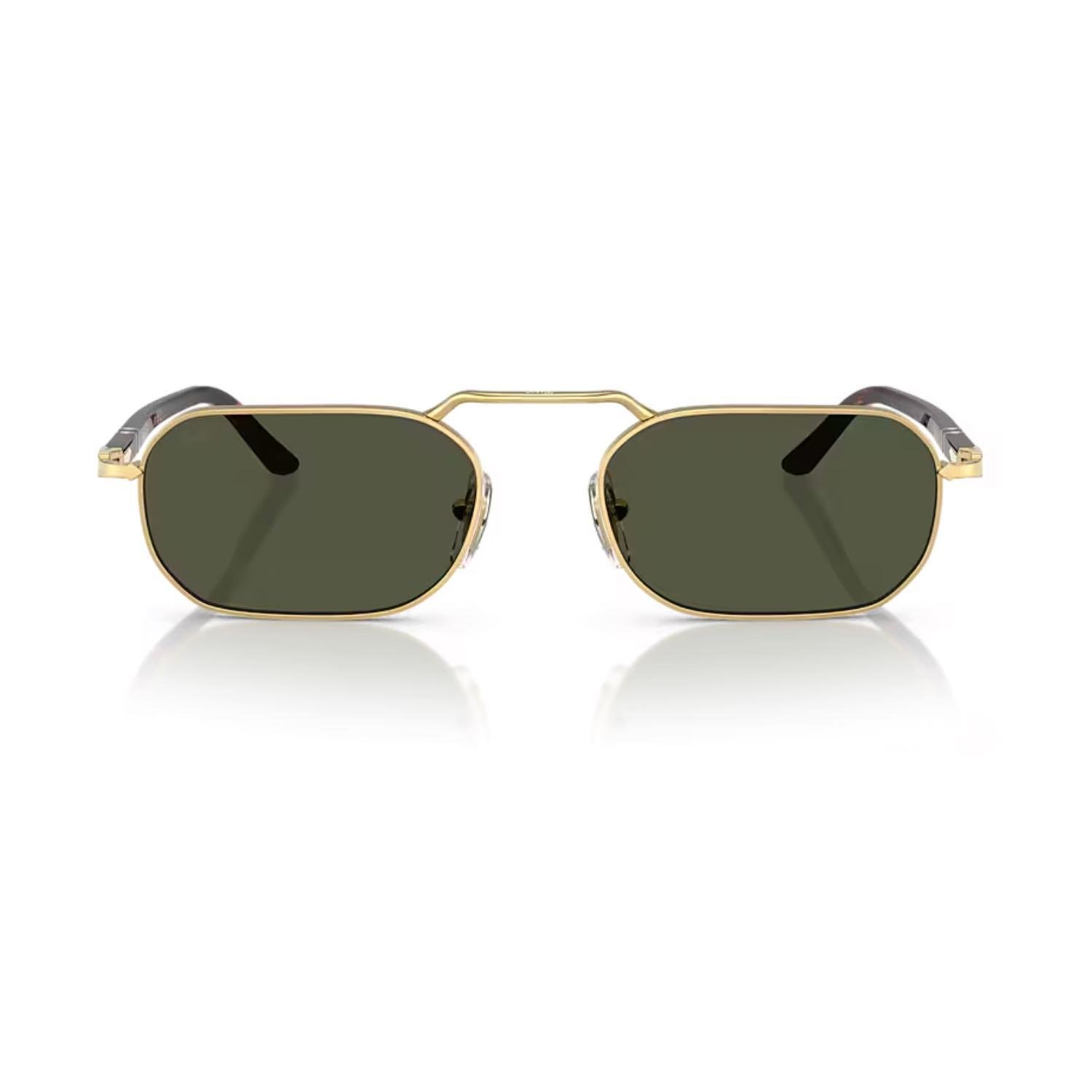 Persol PO 1020S 51531 57 Erkek Dikdörtgen Gold Metal Güneş Gözlüğü