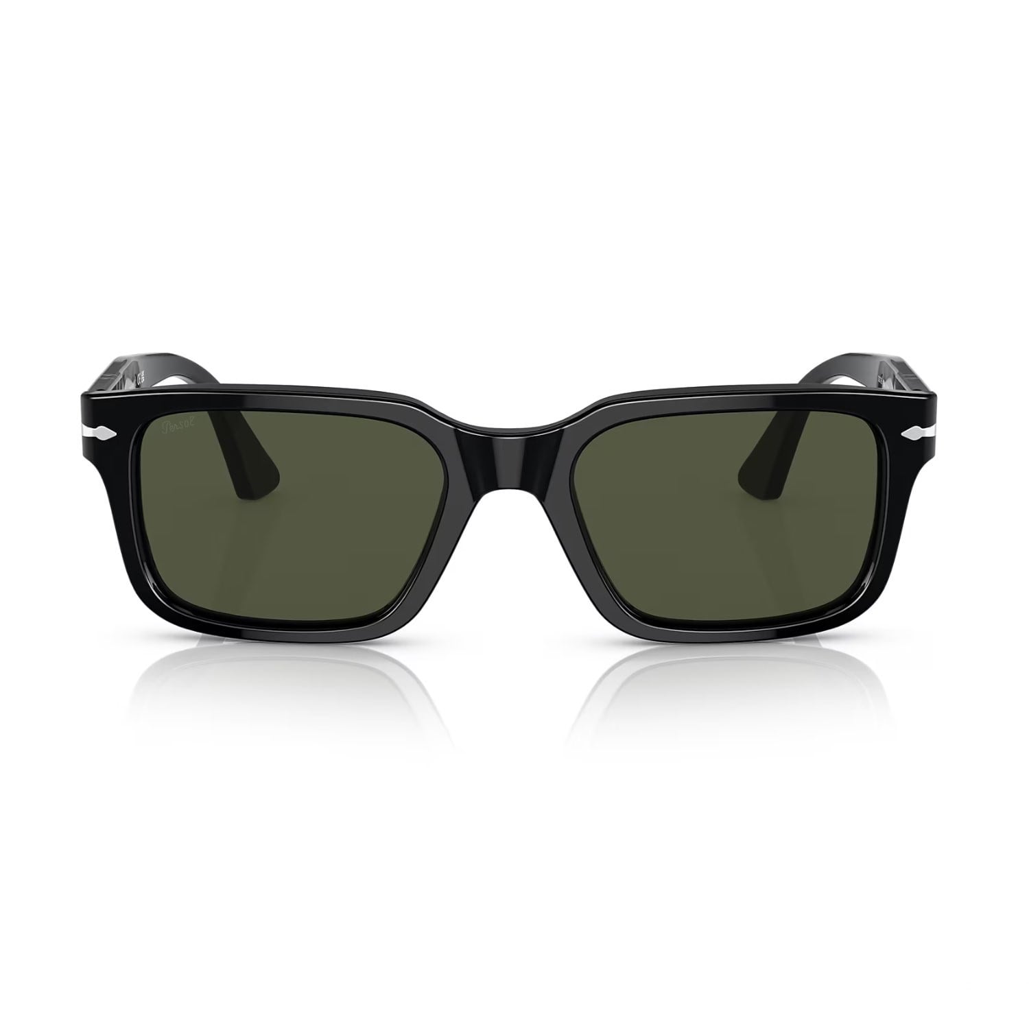 Persol PO 3272S 9531 53 Unisex Dikdörtgen Siyah Kemik Güneş Gözlüğü