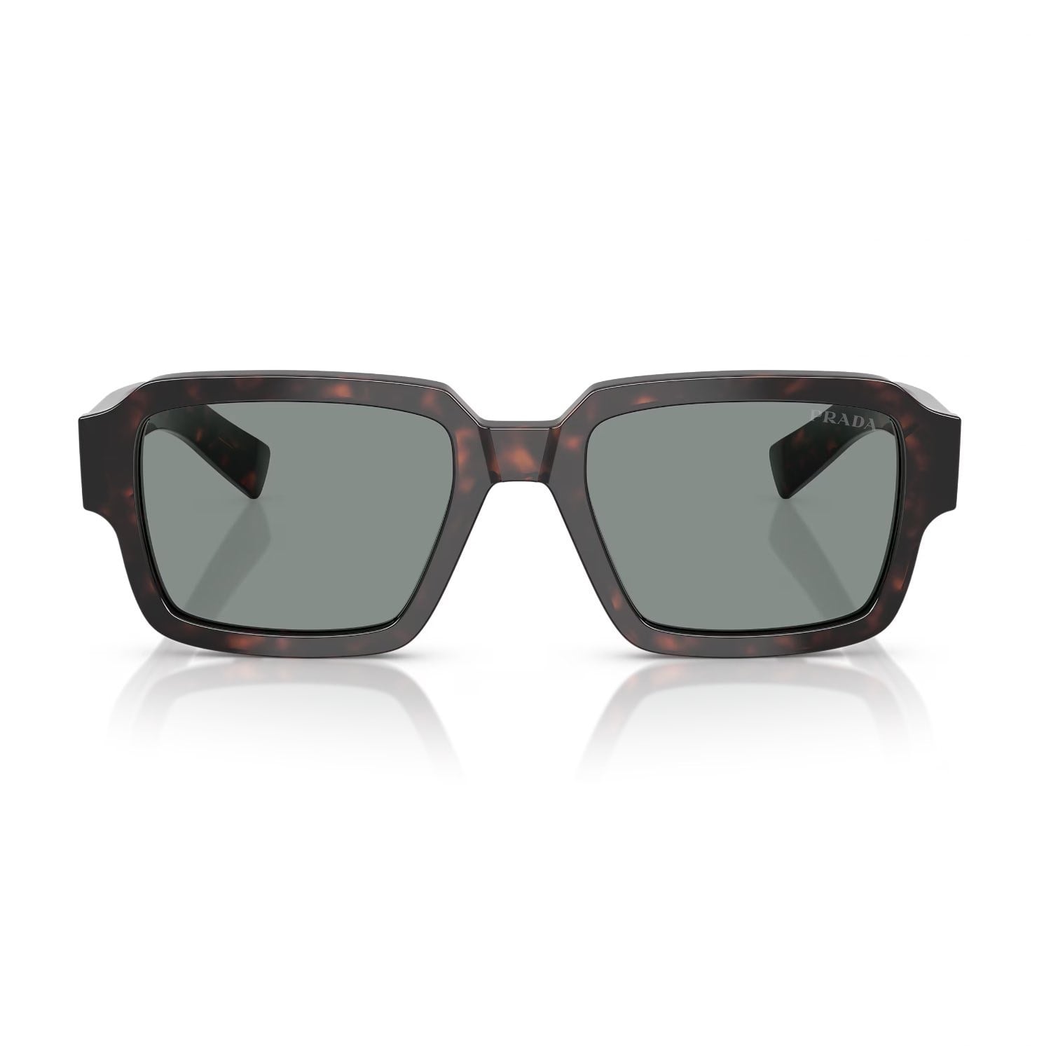 Prada PR 02ZS 17N20N 52 Unisex Kare Kırçıllı Kahverengi Kemik Güneş Gözlüğü