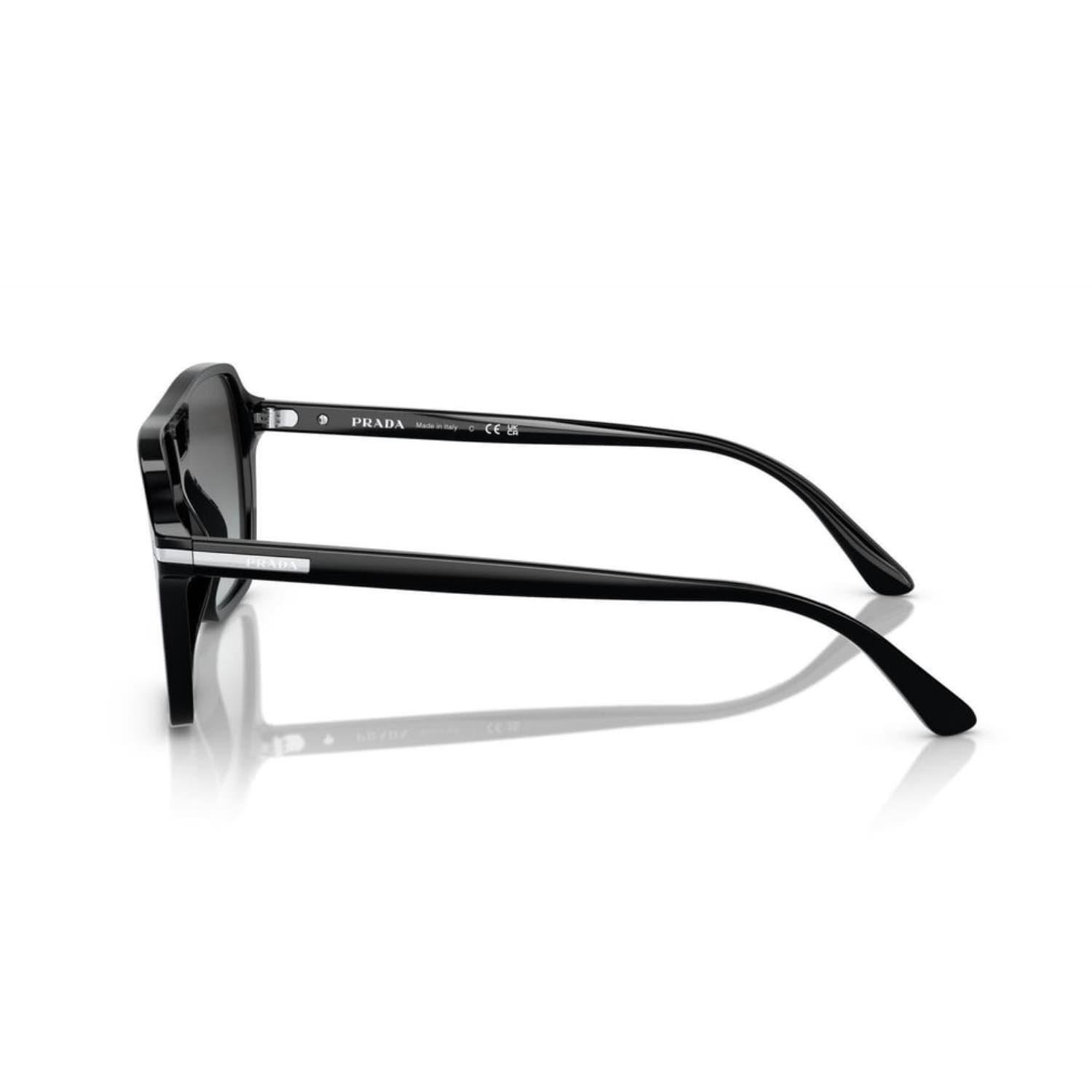 Prada PR 20YS 1AB06T 55 Erkek Kare Füme Kemik Güneş Gözlüğü