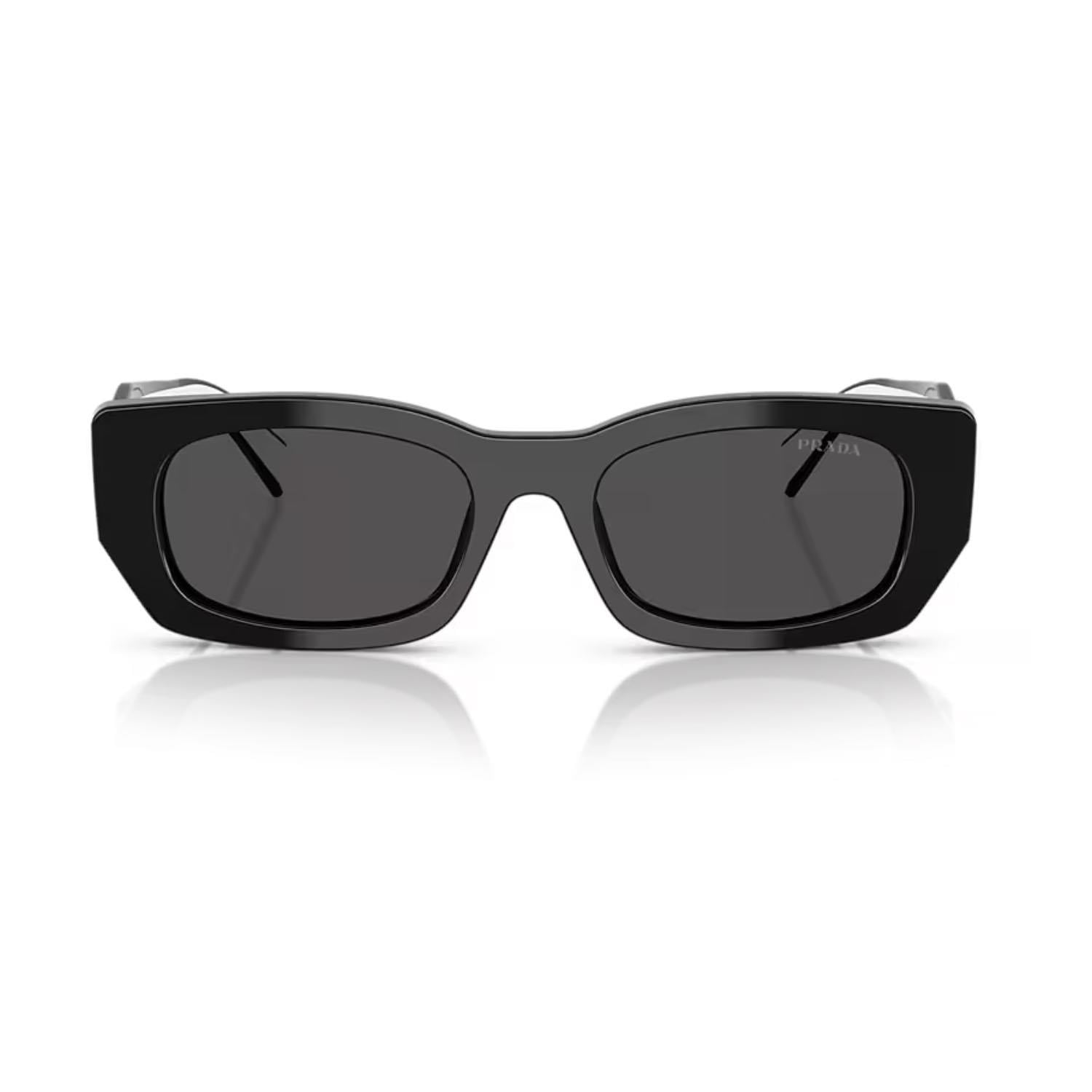 Prada PR B05S 09Q08Z 53 Kadın Geometrik Siyah Kemik Güneş Gözlüğü