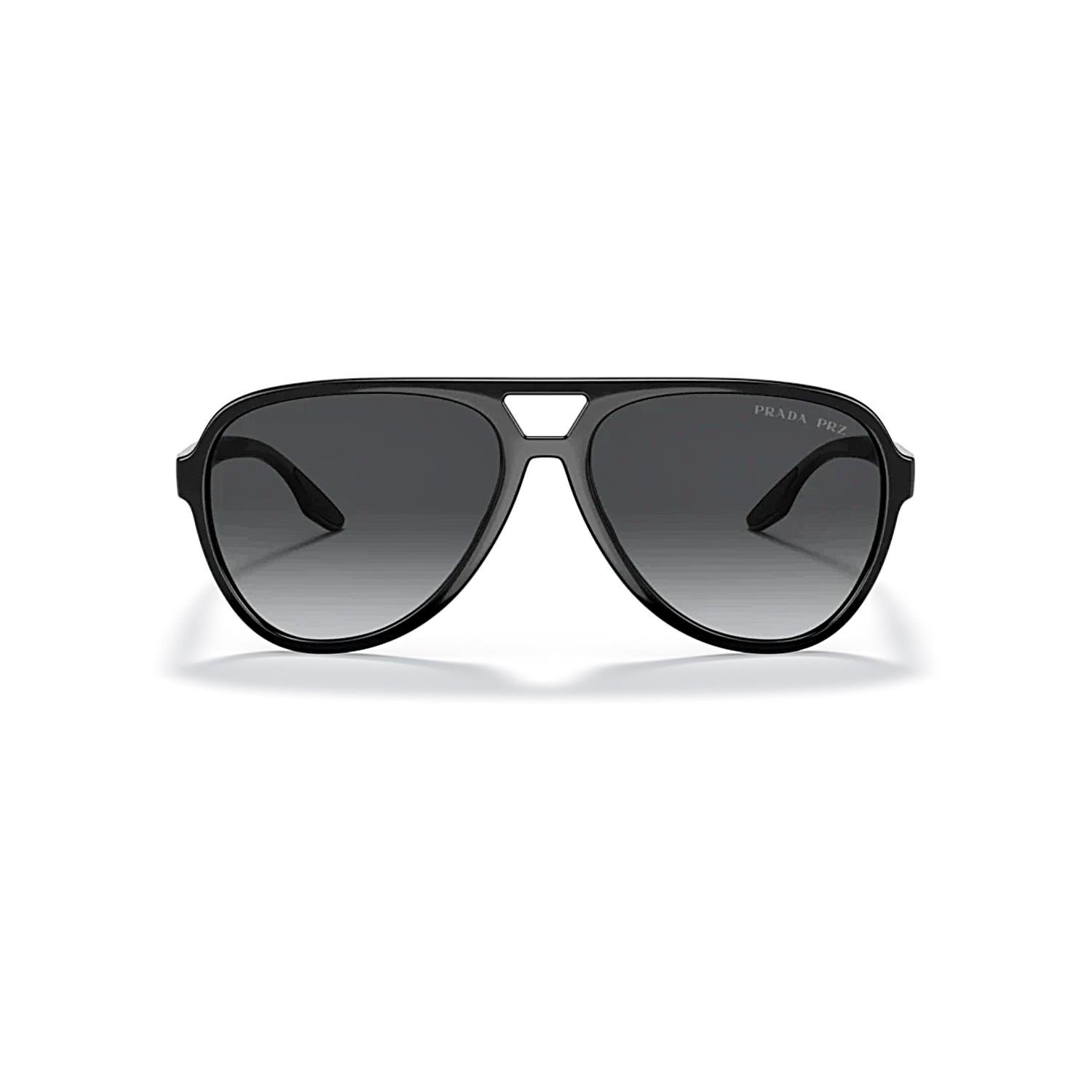 Prada PS 06WS 1AB06G 59 Linea Rossa Polarize Damla Erkek Siyah Kemik Güneş Gözlüğü