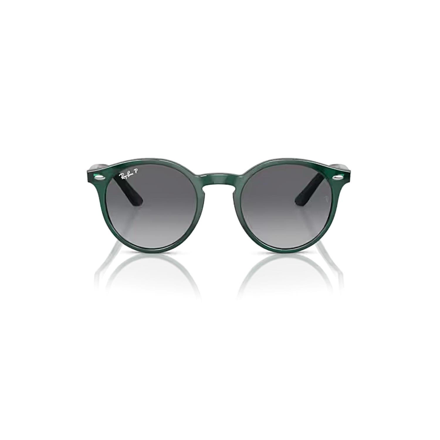 Ray-Ban Junior RJ 9064S 7130T3 44 Polarize Çocuk Oval Yeşil Kemik Güneş Gözlüğü