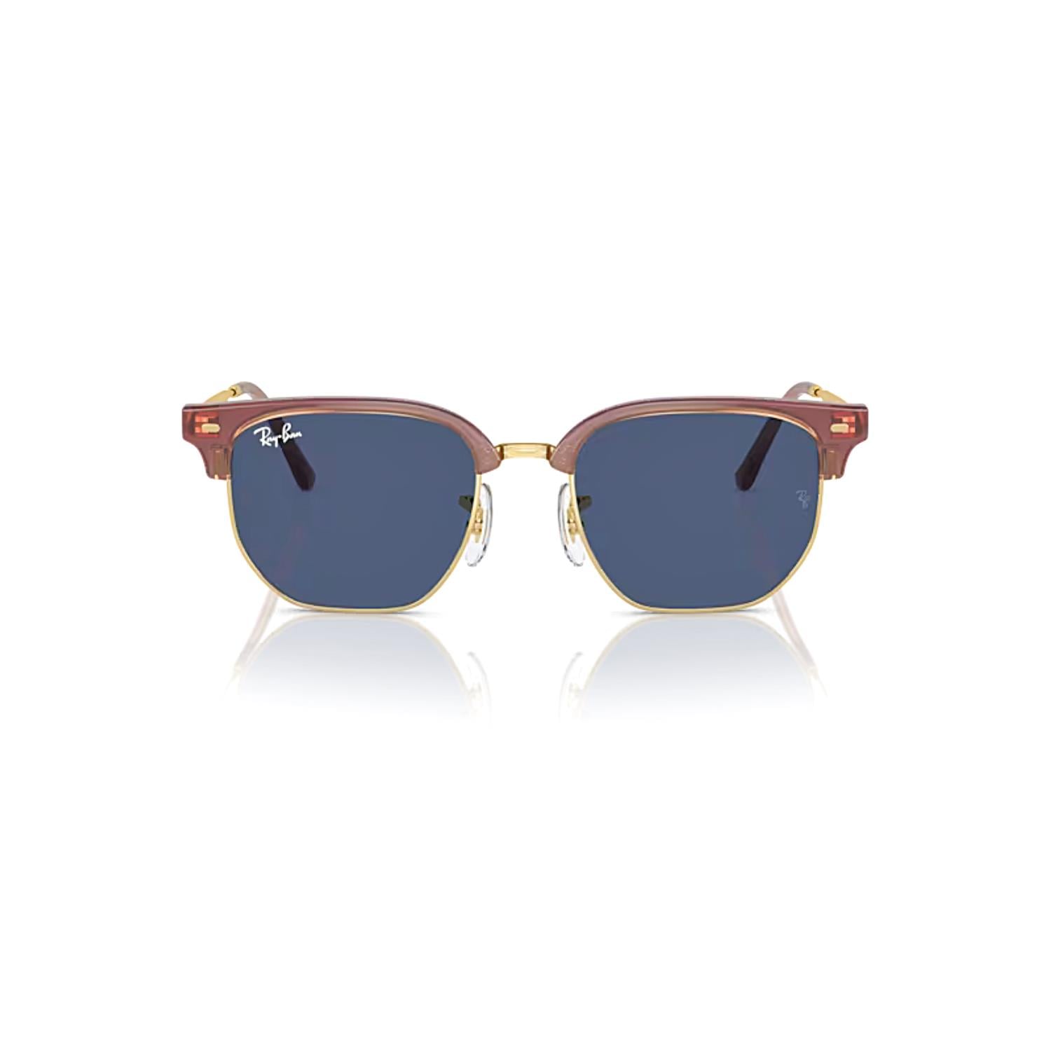 Ray-Ban Junior RJ 9116S 715680 47 New Clubmaster Çocuk Geometrik Altın Üzeri Pembe Güneş Gözlüğü