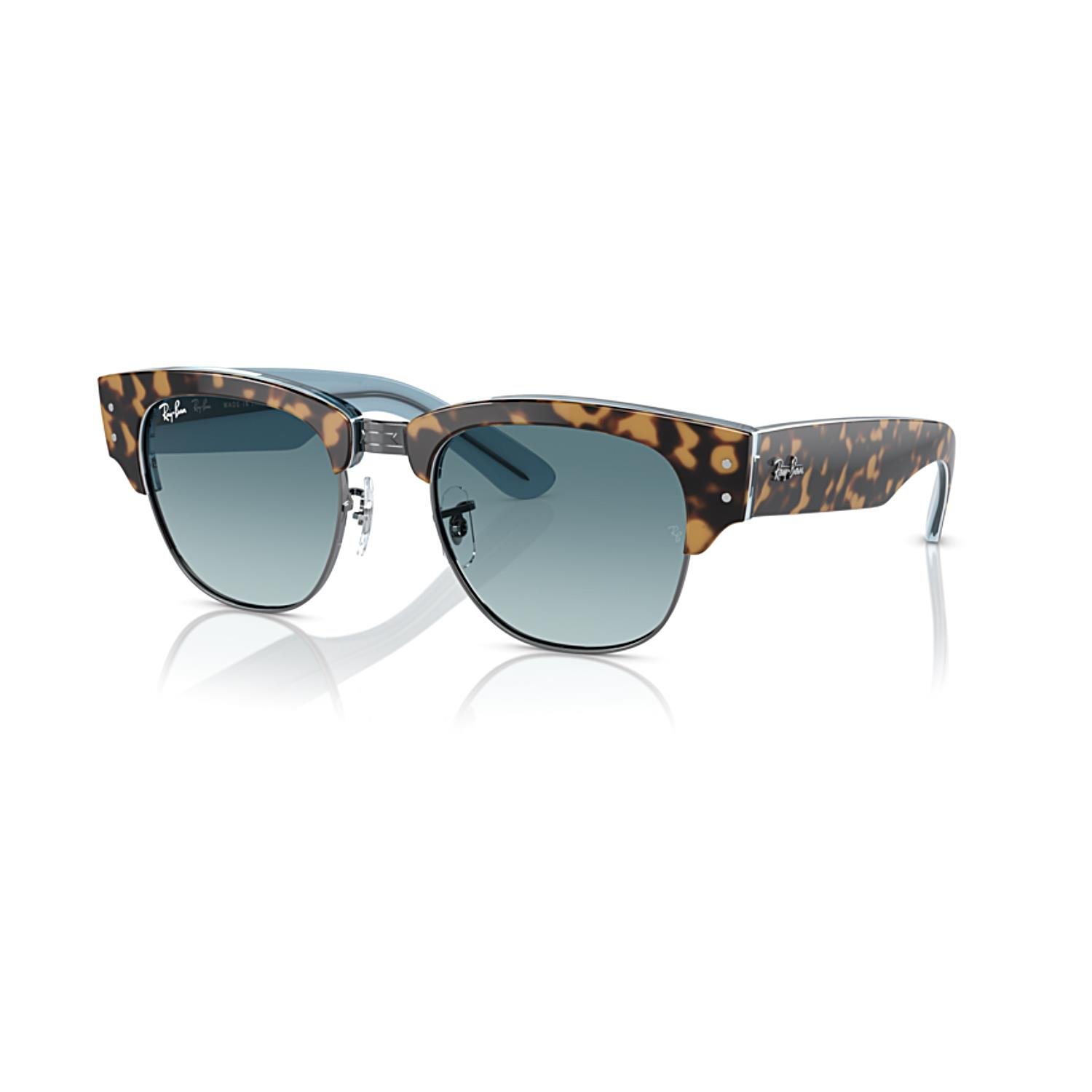 Ray Ban RB 0316S 13163M 53 Mega Clubmaster Unisex Kare Kırçıllı Kahverengi Kemik Gneş Gözlüğü