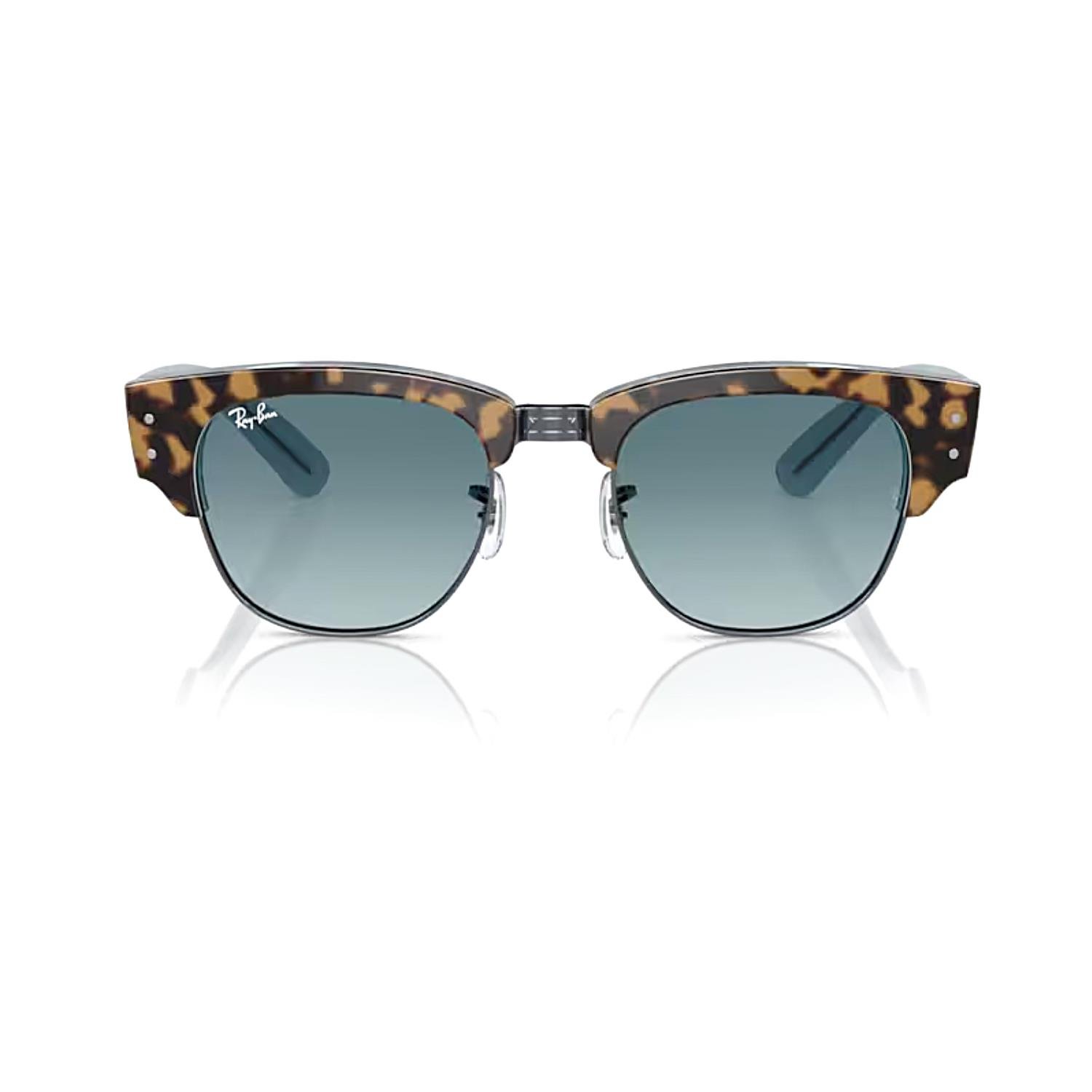 Ray Ban RB 0316S 13163M 53 Mega Clubmaster Unisex Kare Kırçıllı Kahverengi Kemik Gneş Gözlüğü